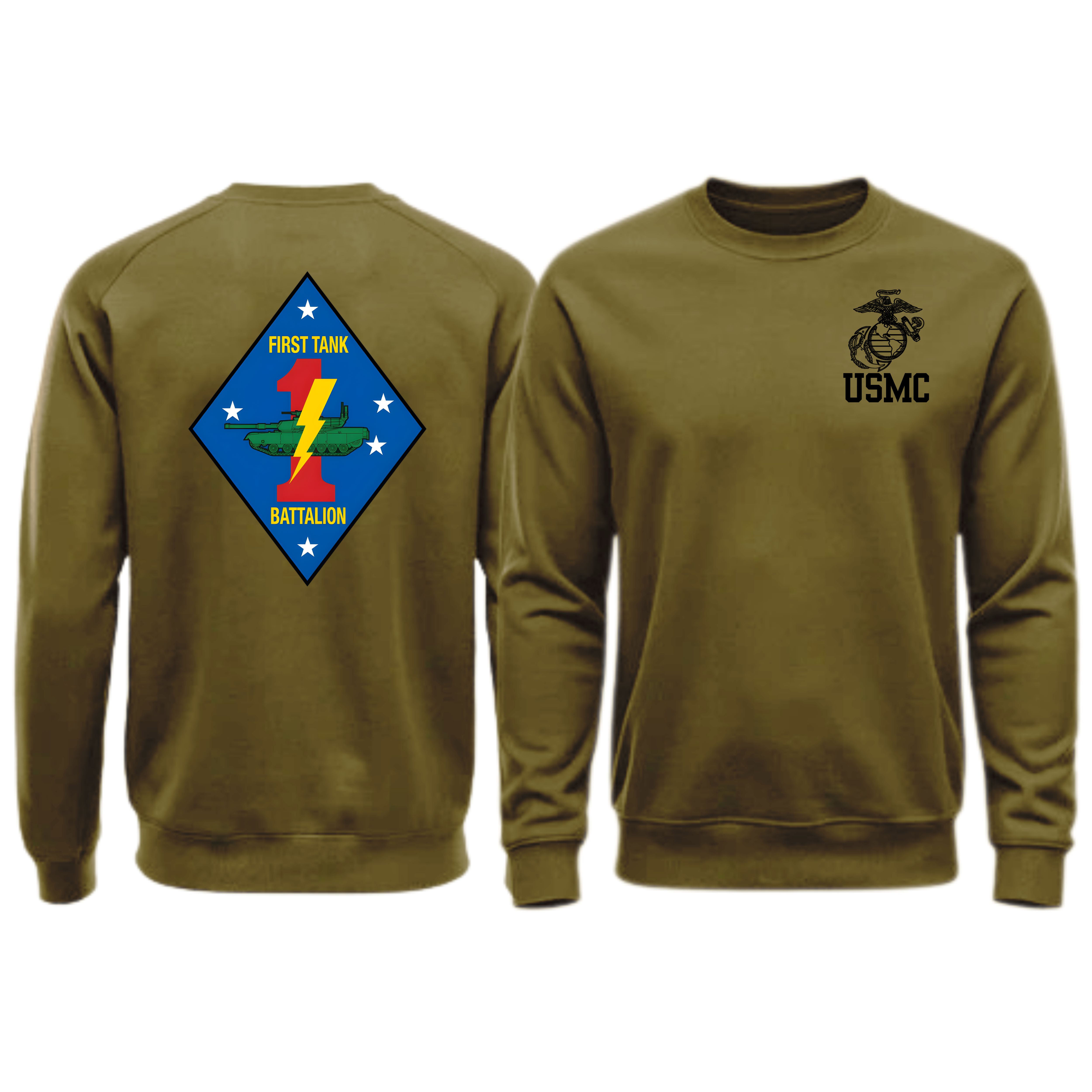 1ST TANKS (1st Tank Battalion), USMC, Marine Corps Sweater