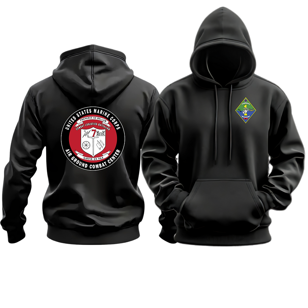 Thumbnail: CLB-7 (COMBAT LOGISTICS BATTALION 7), CLR-1, MARINE CORPS HOODIE