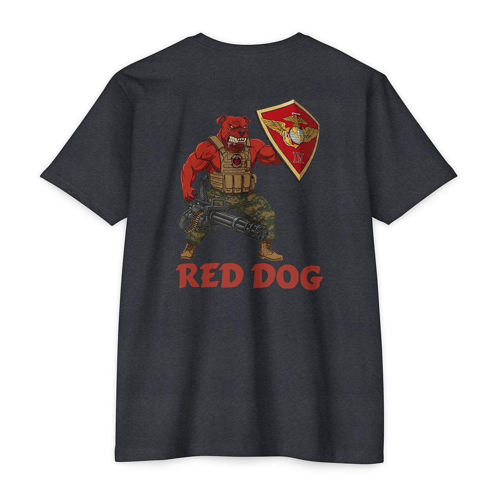 Thumbnail: RED DOG GUNNIN (HMLA-773), HMLA-773 CIGAR, Marine Corps T-Shirt