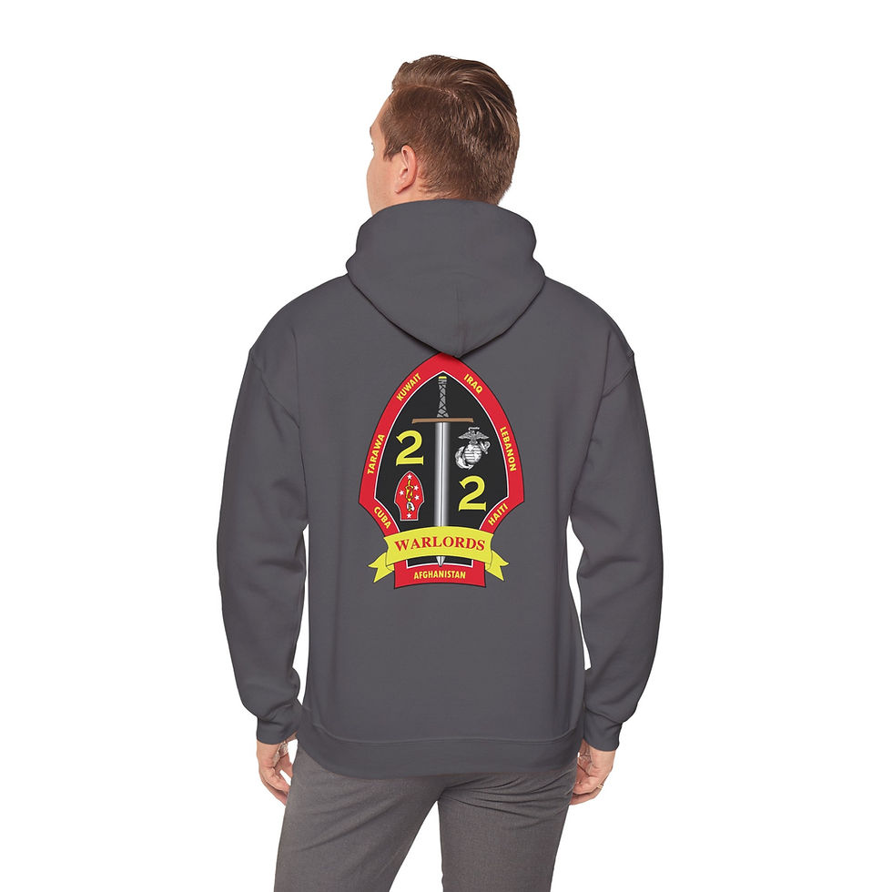 Thumbnail: 2/2 (2D BATTALION 2D MARINES/2D BN 2D MAR), 2D MAR REG, MARINE CORPS HOODIE
