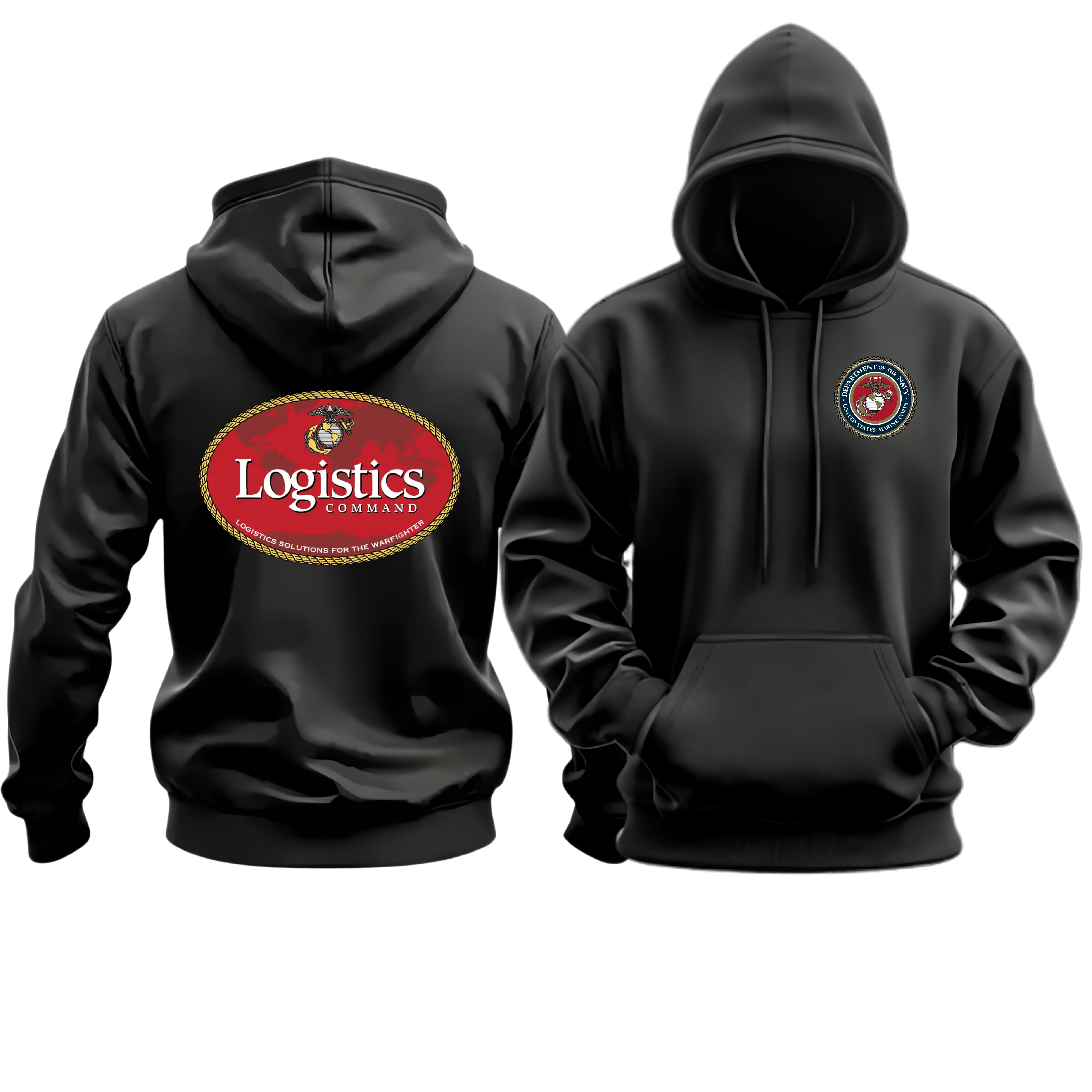 LOGCOM (Marine Corps Logistics Command), USMC, Marine Corps Hoodie