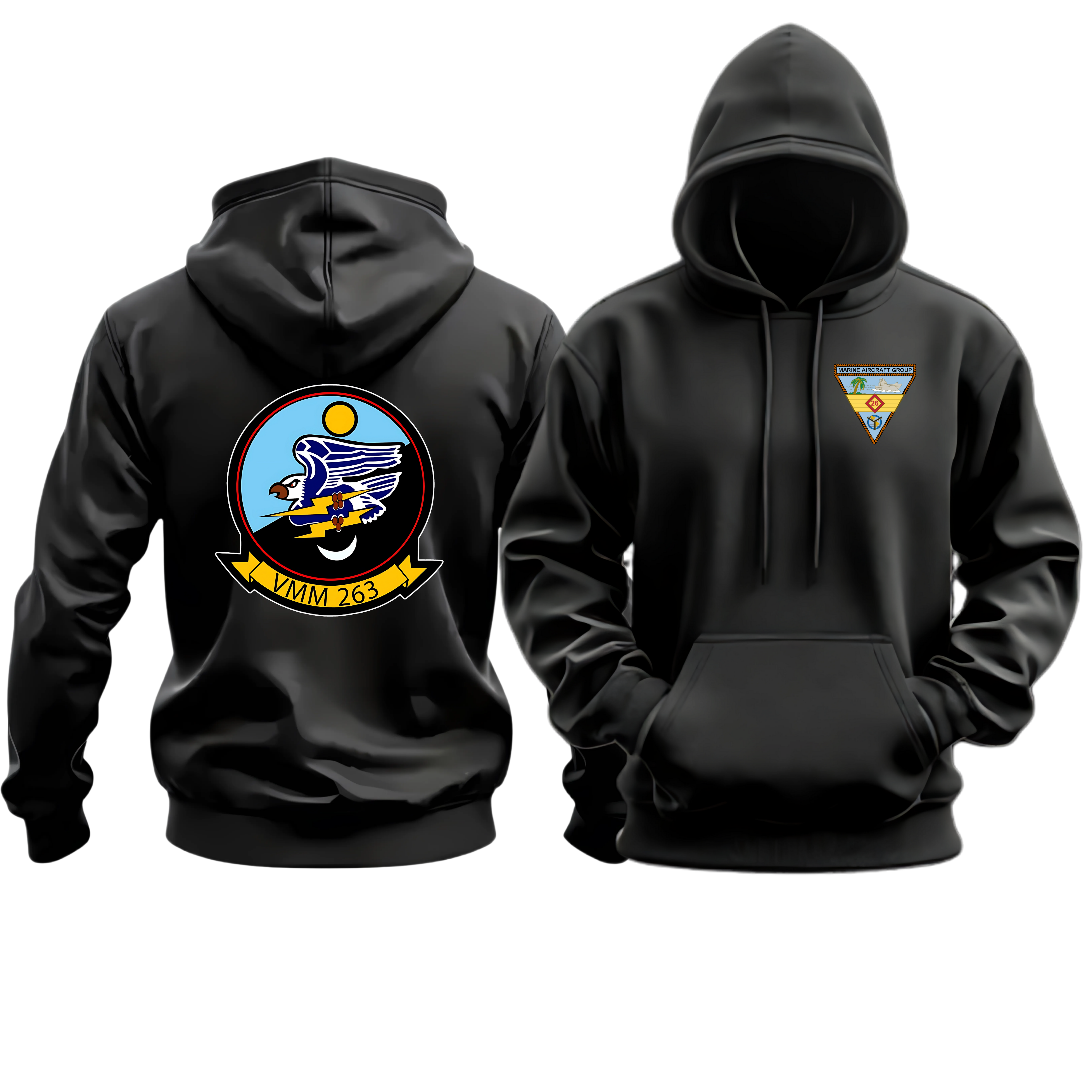 VMM-263 (MARINE MEDIUM TILTROTOR SQUADRON 263), MAG-26, MARINE CORPS HOODIE
