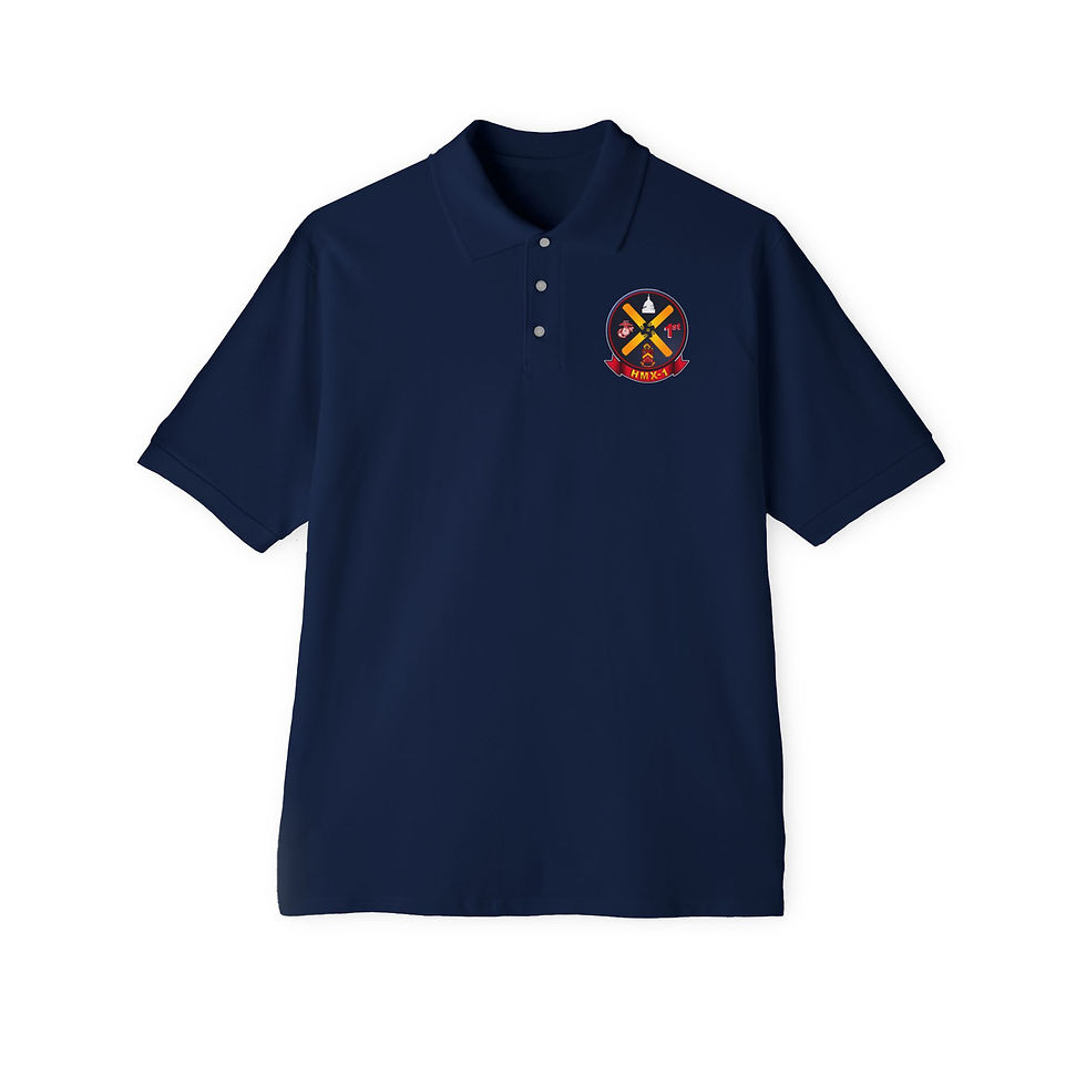 HMX-1 (Marine Helicopter Squadron 1), USMC, Men's Piqué Polo