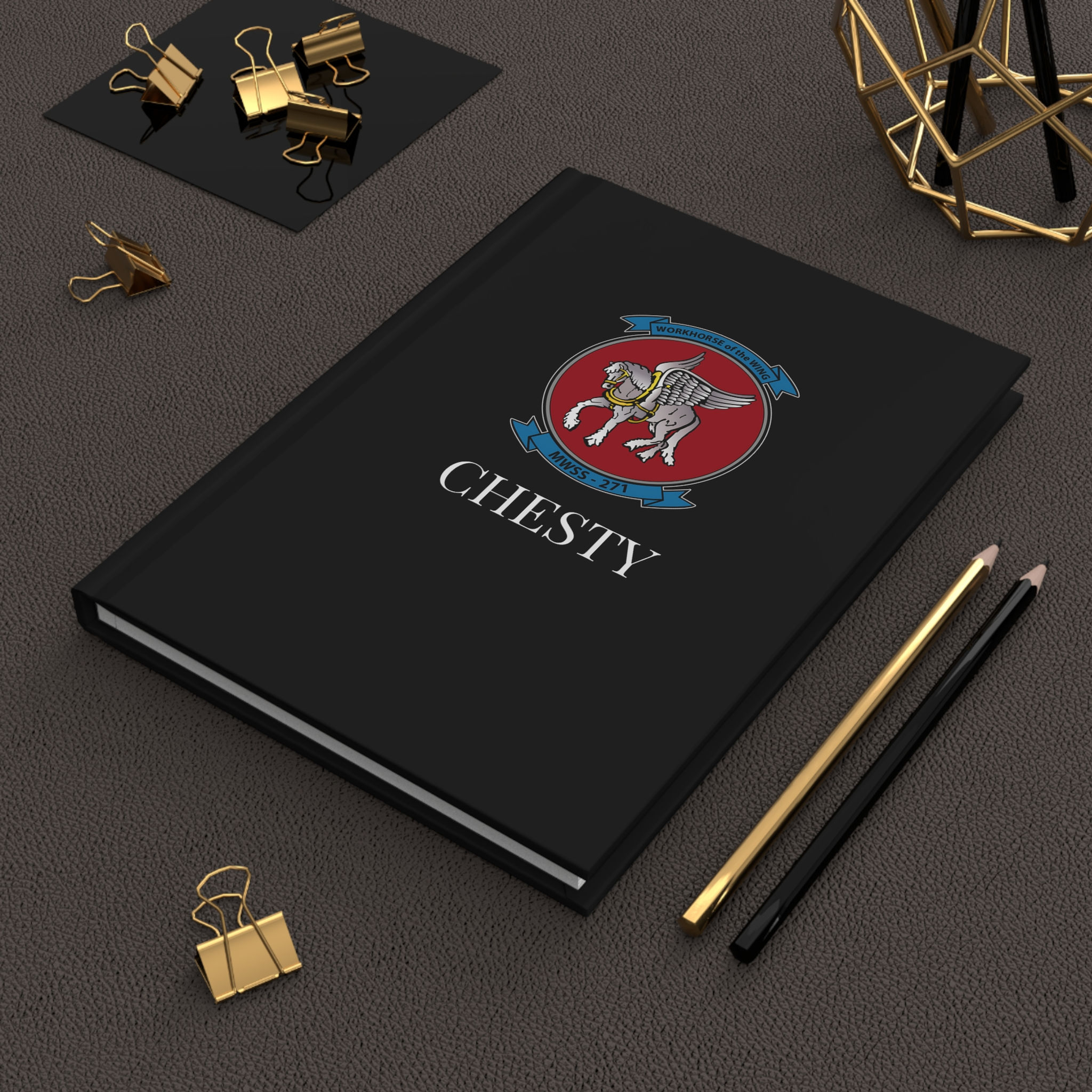 MWSS-271 (Marine Wing Support Sqdn 271), Personalizable Hardcover Journal Matte
