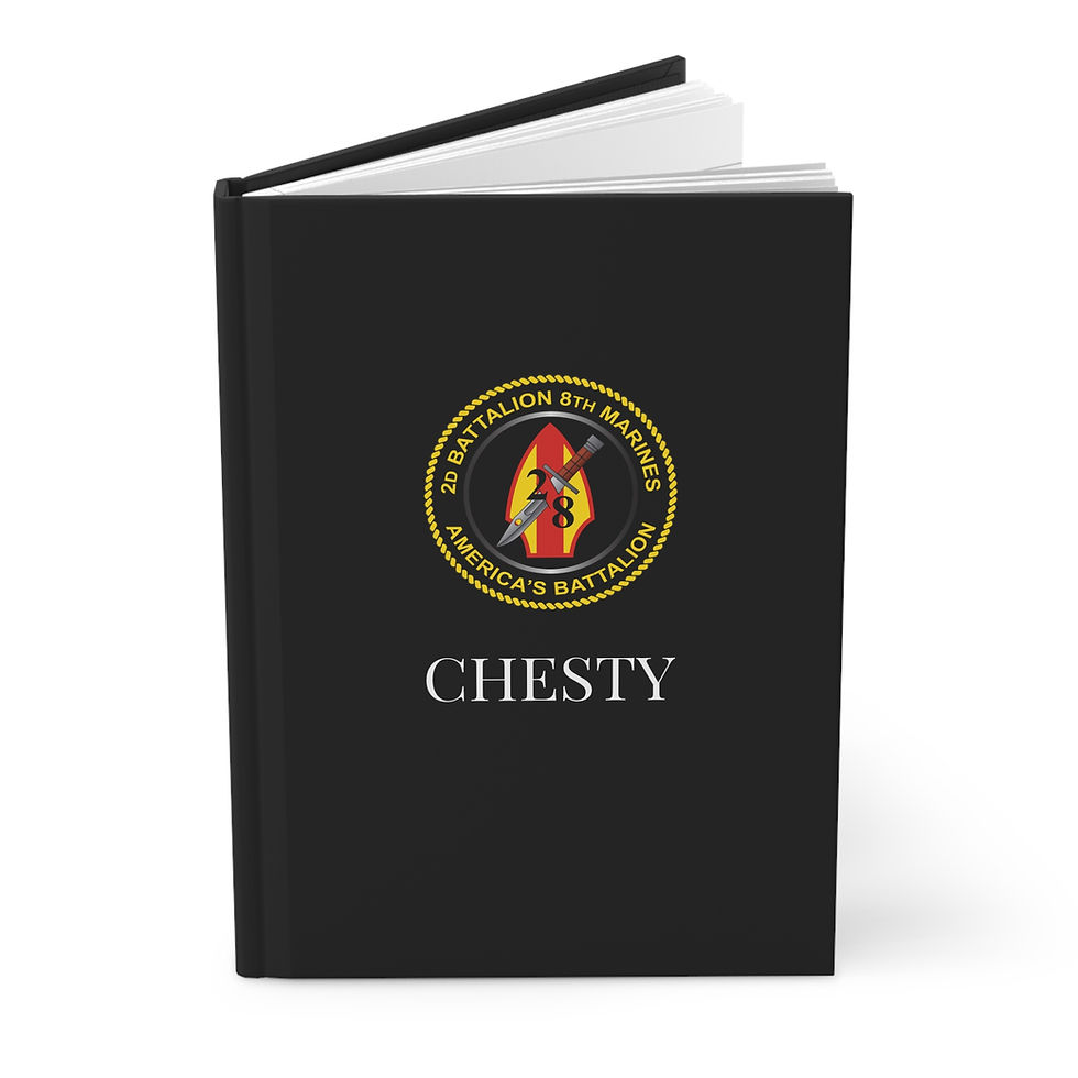 Thumbnail: 2/8 (2d Battalion 8th Mar/2d Bn 8th Mar) Personalizable Hardcover Journal Matte