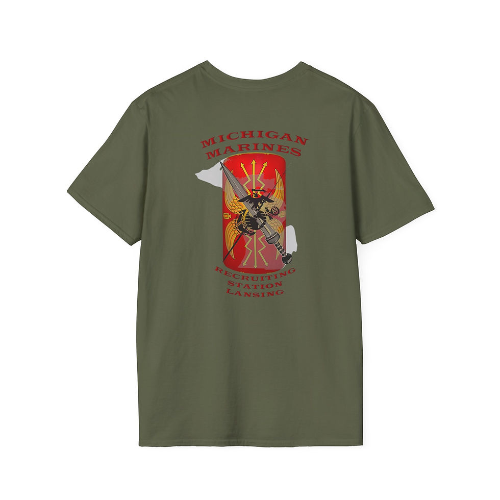 Thumbnail: RS LANSING, 4TH MCD, Marine Corps T-Shirt 