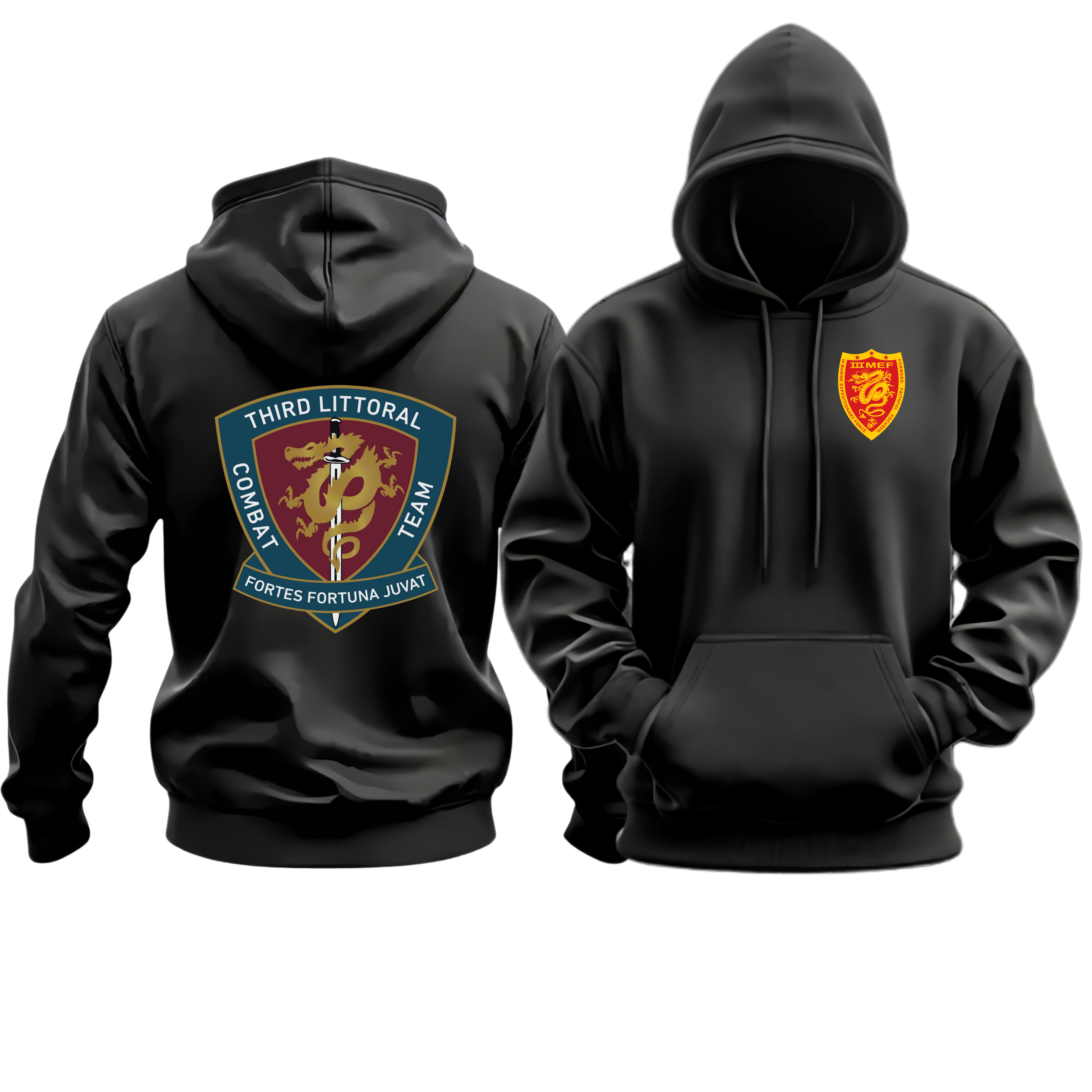 3D LCT (3d Littoral Combat Team), III MEF, Marine Corps Hoodie