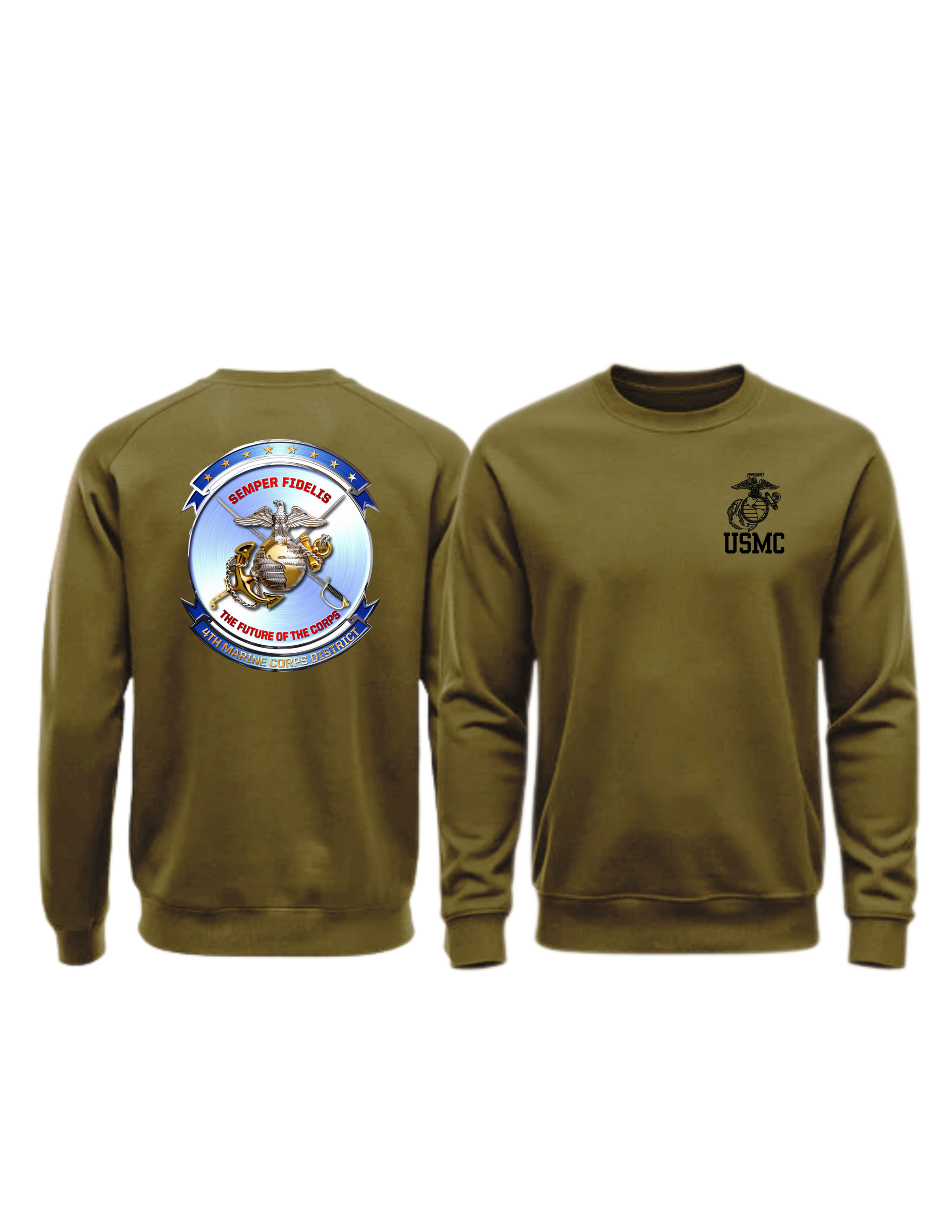 4TH MCD, USMC, Marine Corps Sweater