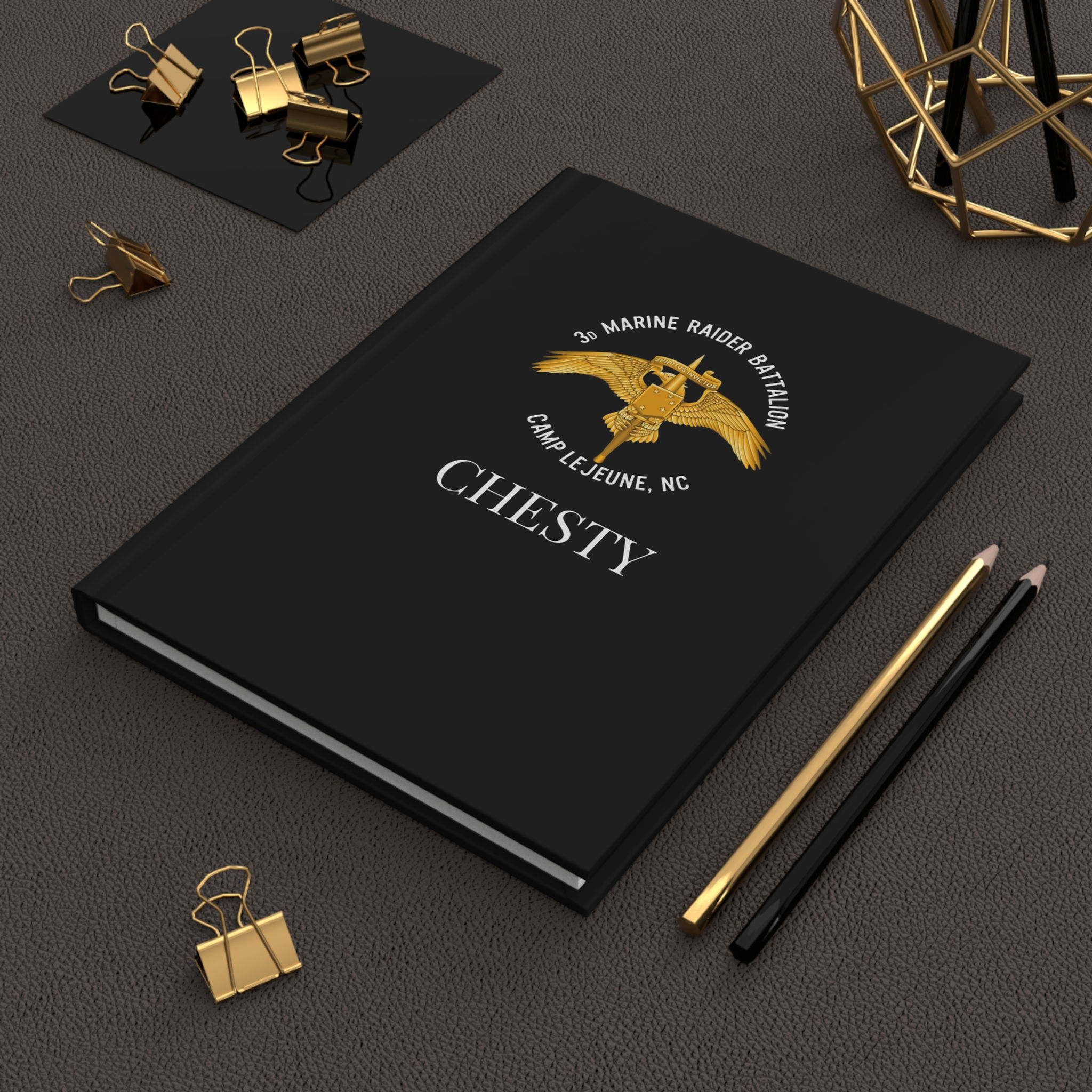 3D MRB (3d Marine Raider Bn, MARSOC) Personalizable Hardcover Journal Matte