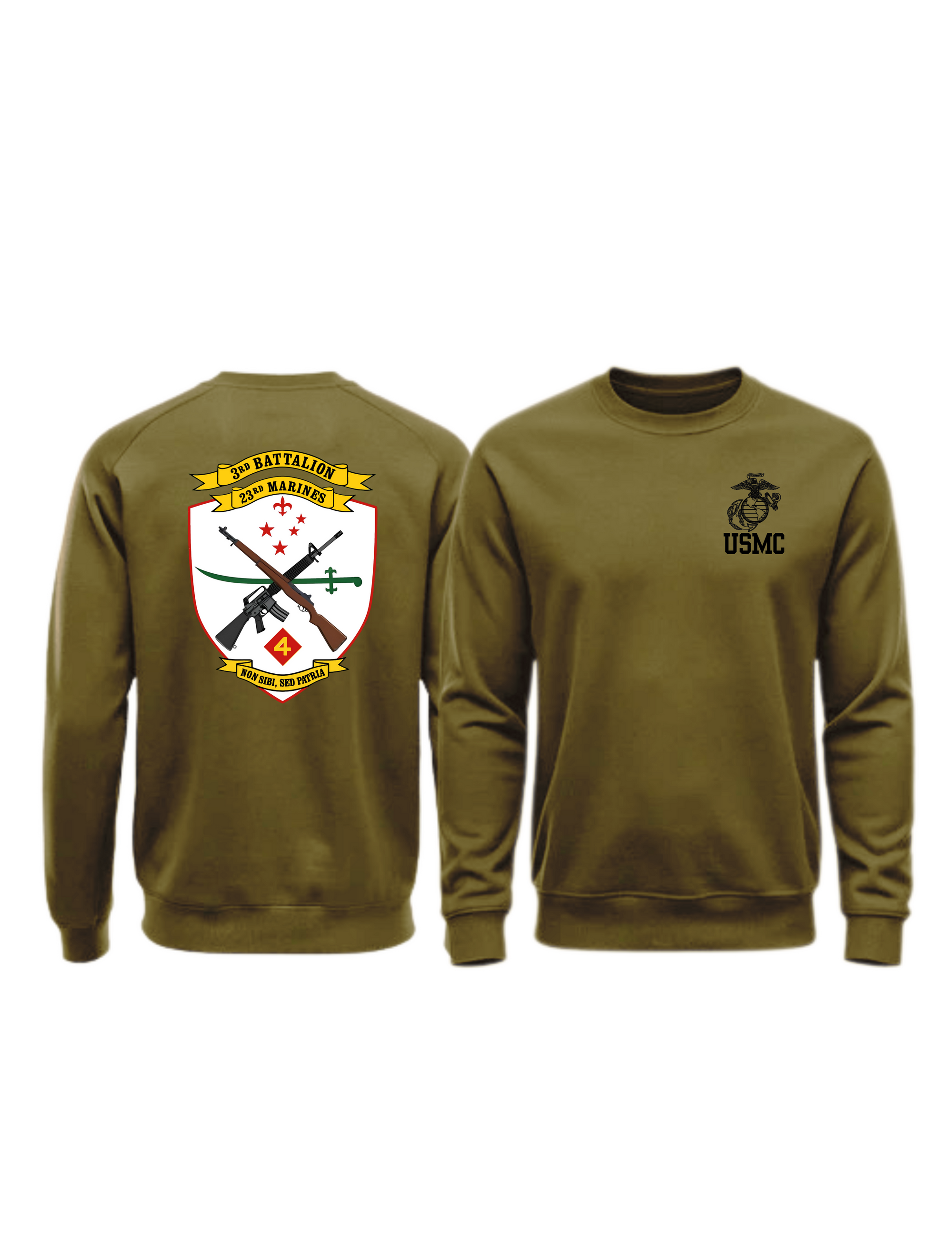 3/23 (3d Battalion 23d Marines/3d Bn 23d Mar), USMC, Marine Corps Sweater