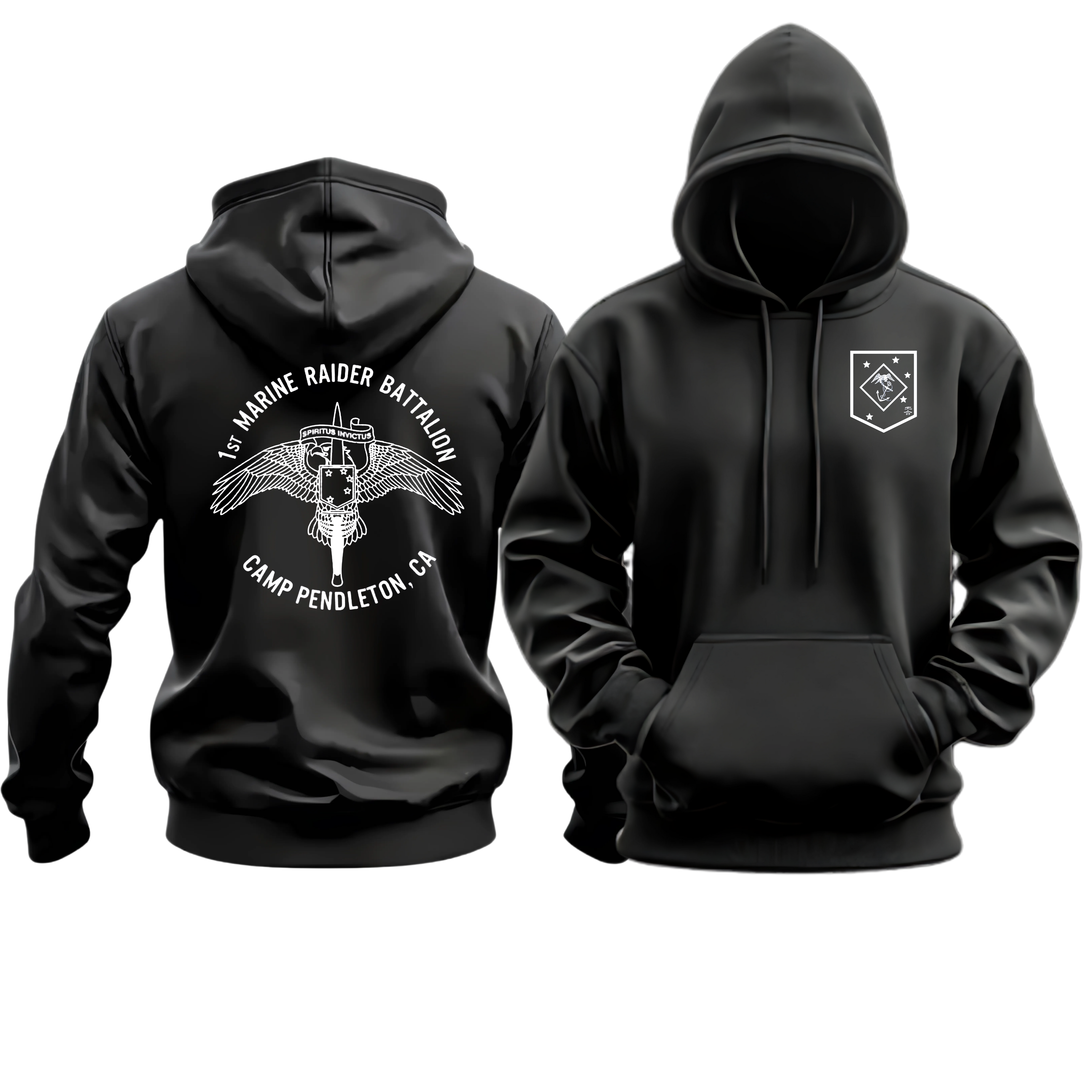 1ST MRB (1st Marine Raider Battalion), MRR (MARSOC), Marine Corps Hoodie