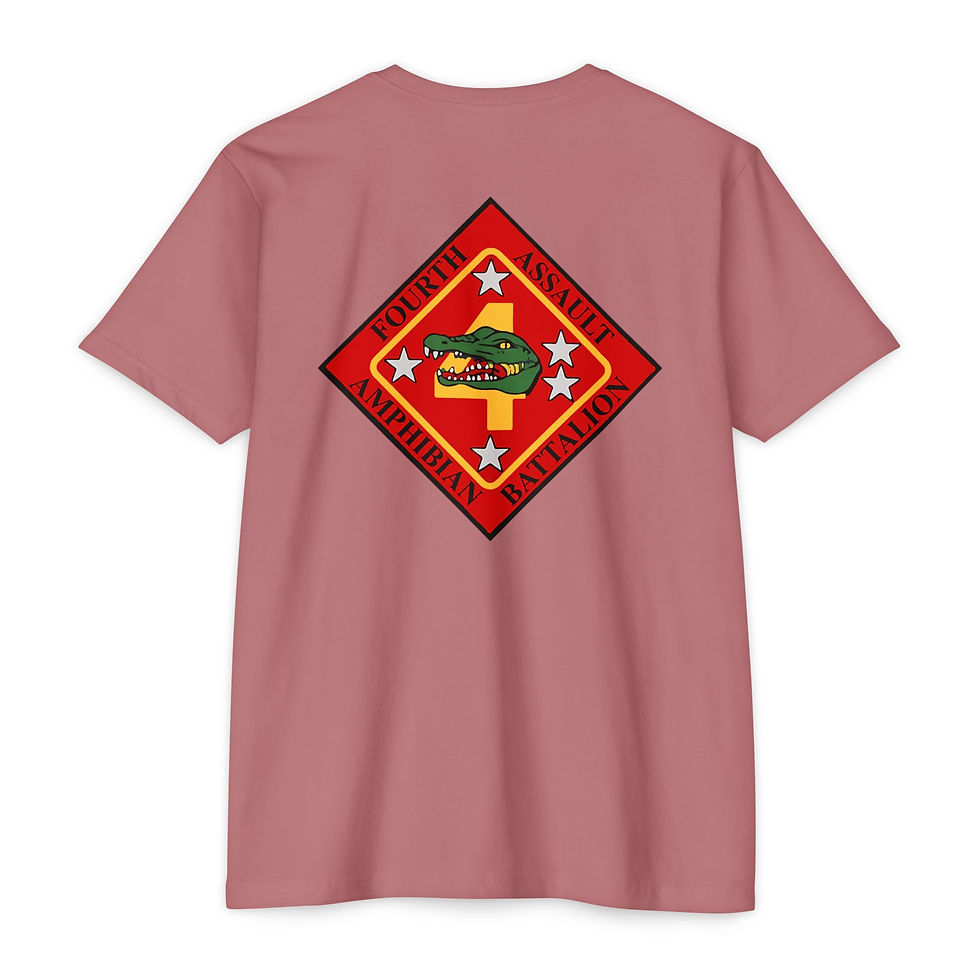 Thumbnail: 4TH AA BN (4th Assault Amphibian Battalion) MARFORRES/MFR, Marine Corps T-Shirt 