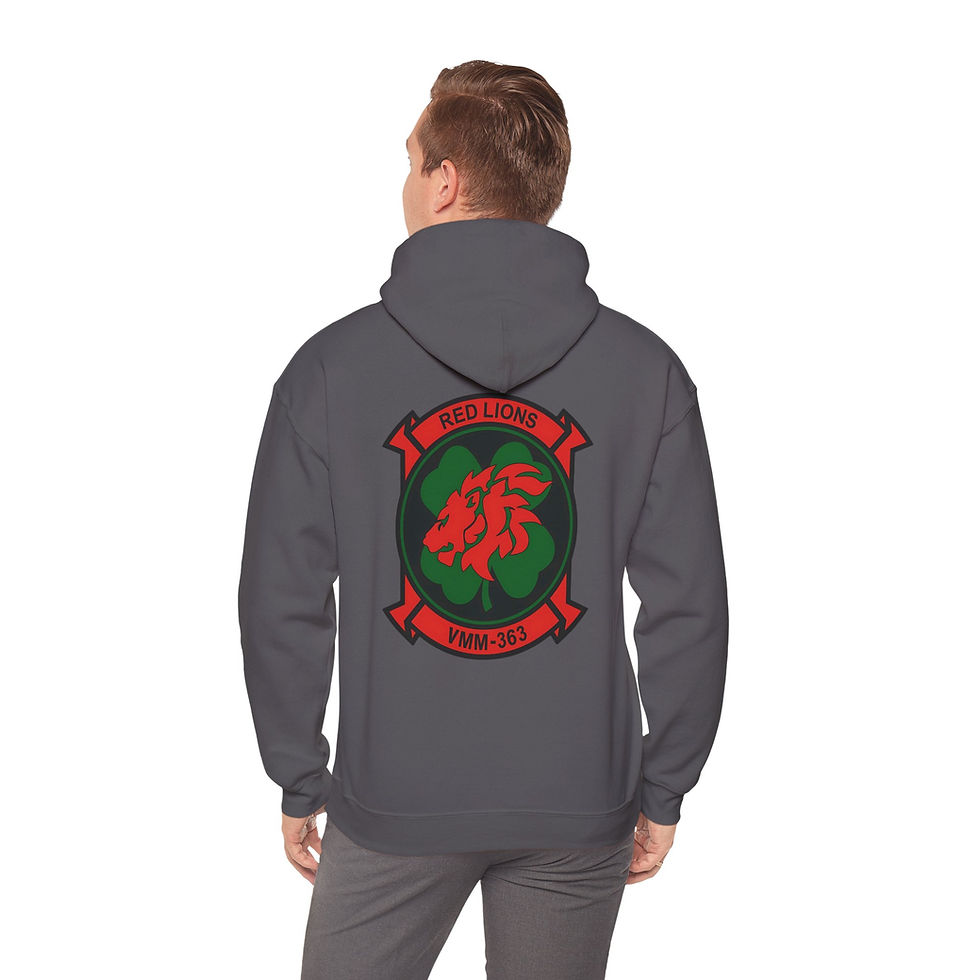 Thumbnail: VMM-363 (MARINE MEDIUM TILTROTOR SQUADRON 363), 1ST MAW, MARINE CORPS HOODIE