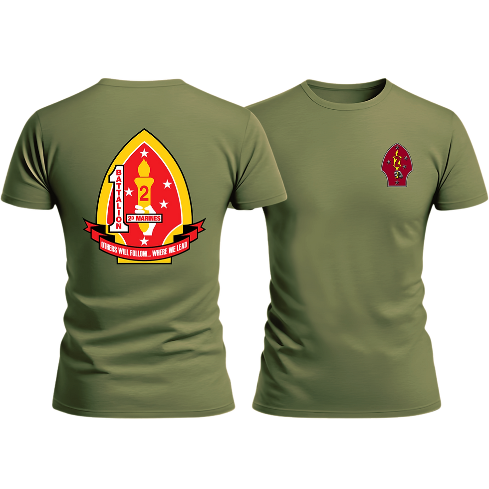 Thumbnail: 1/2, 2d Mar Div, Marine Corps T-Shirt 