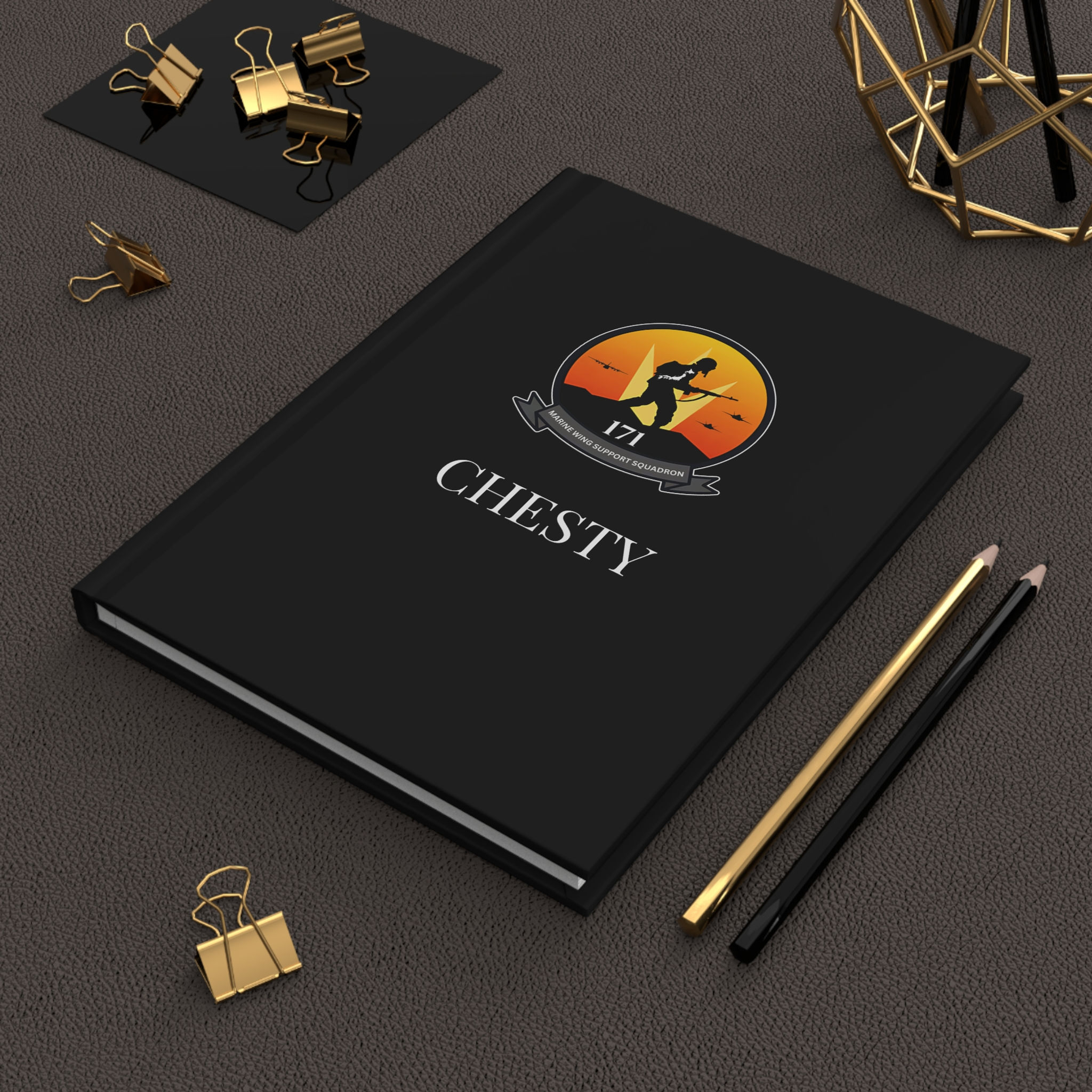 MWSS-171 ( Marine Wing Support Sqdn 171) Personalizable Hardcover Journal Matte
