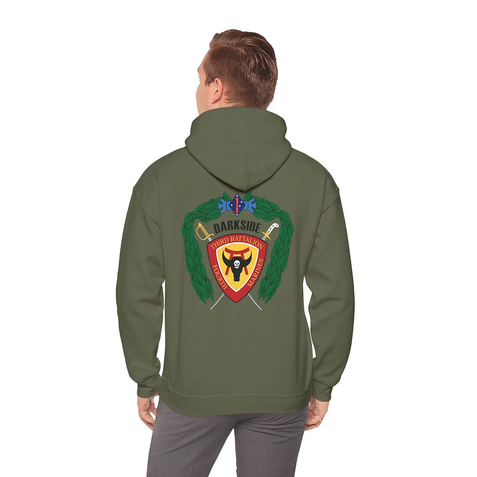 Thumbnail: 3/4 (3d Battalion 4th Marines "DARKSIDE"), 4TH MAR REG, Marine Corps Hoodie