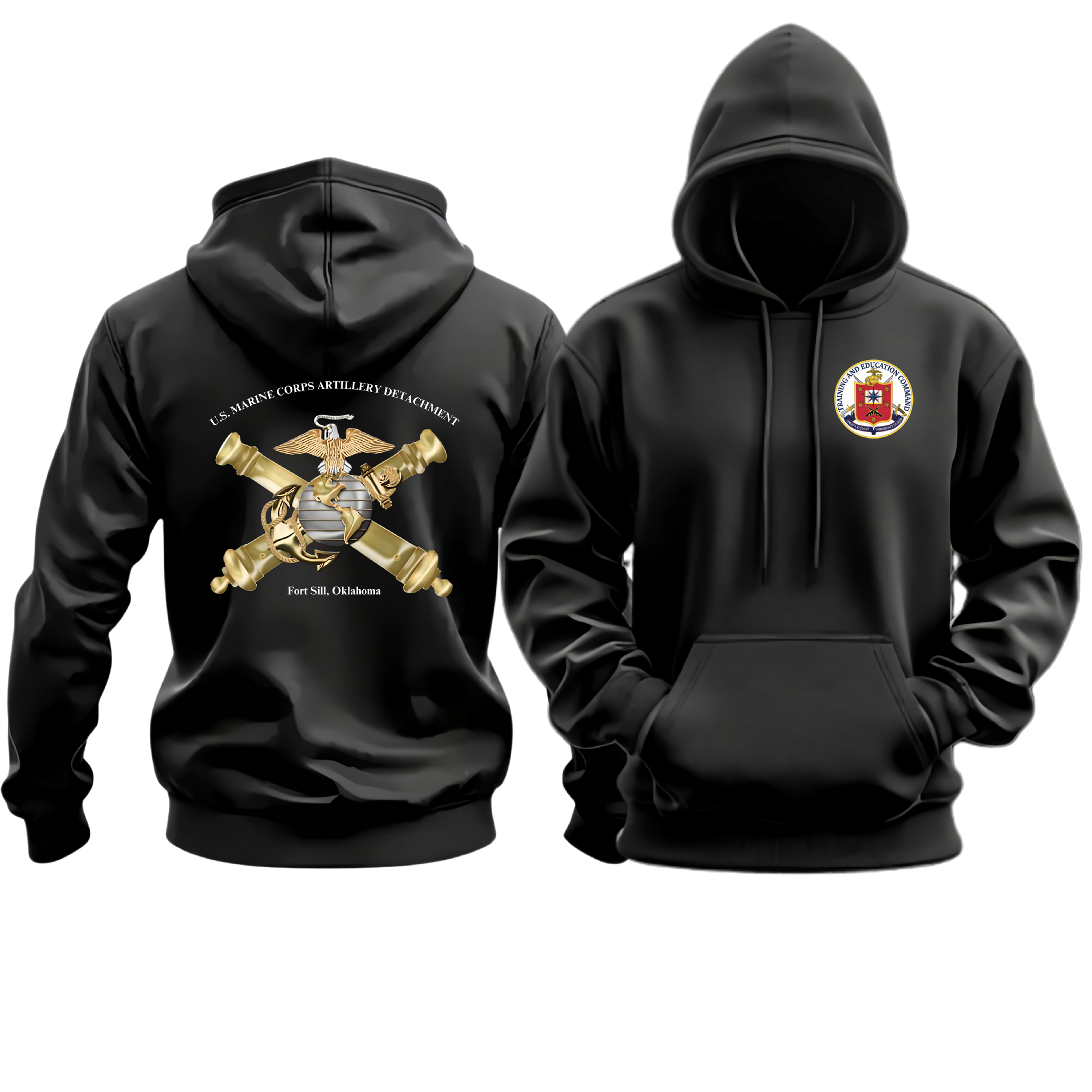MARDET FORT SILL (MARINE CORPS ARTILLERY DETACHMENT), TECOM, MARINE CORPS HOODIE