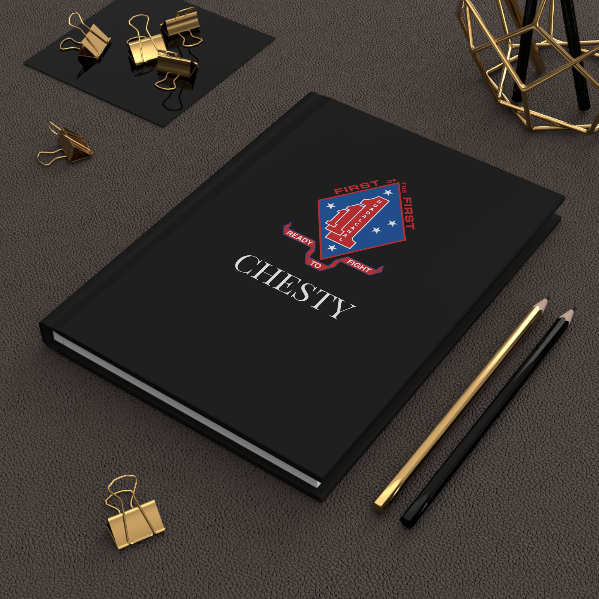 1/1 (1st Battalion 1st Marines) Personalizable Hardcover Journal Matte