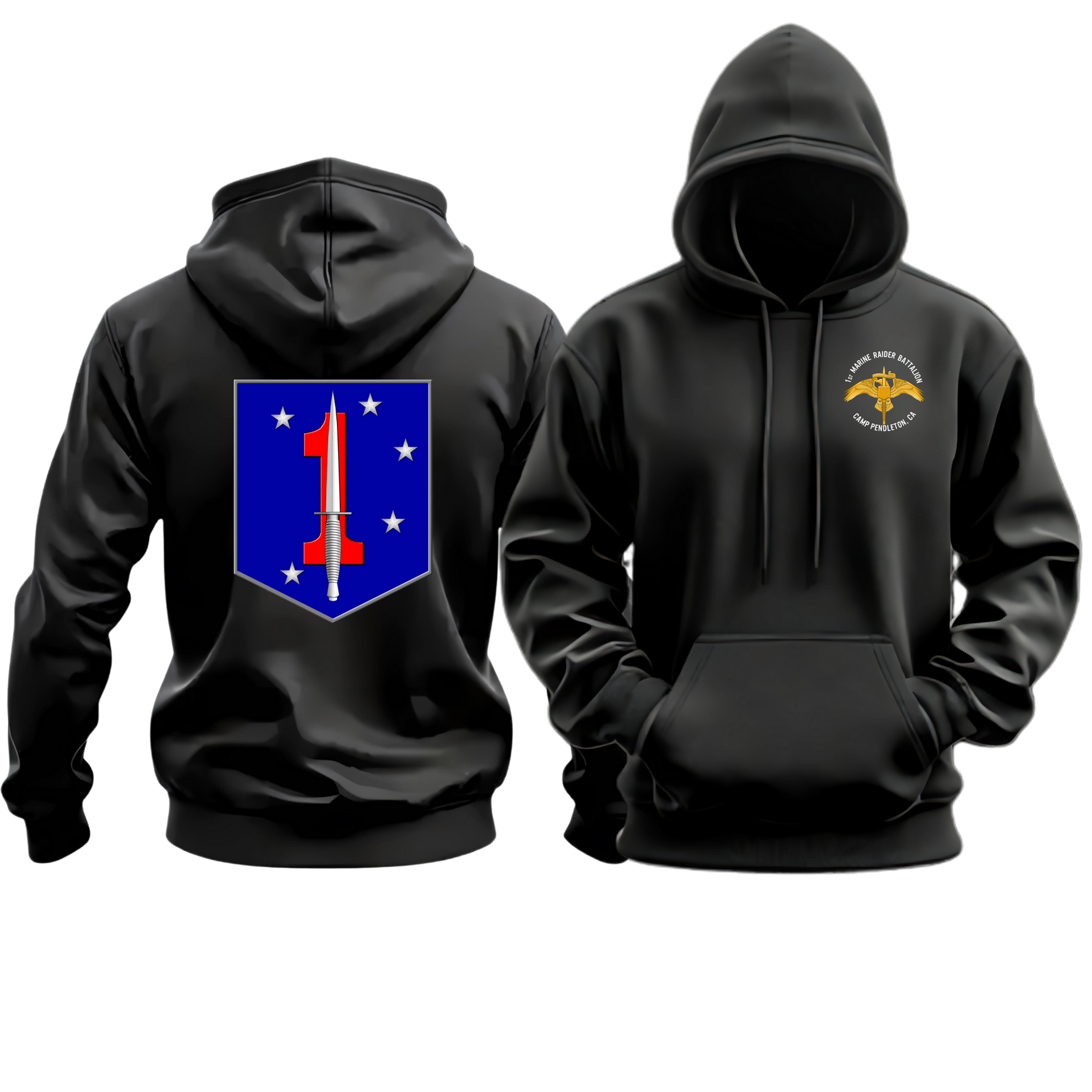 1ST MRB (1st Marine Raider Battalion), 1st MRB, MARSOC Marine Corps Hoodie