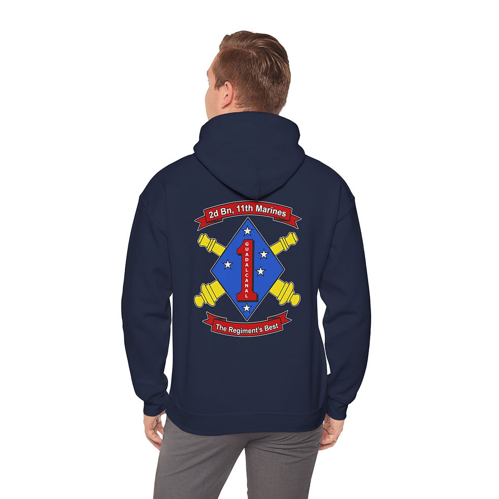 Thumbnail: 2/11 (2D BATTALION 11TH MAR/2D BN 11TH MAR), 1ST MAR DIV, MARINE CORPS HOODIE