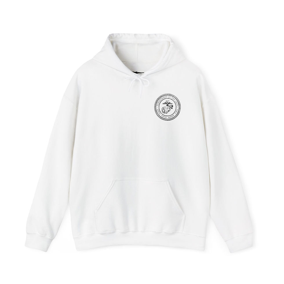 Thumbnail: 1ST MAR DIV (1st Marine Division Tactical), USMC, Marine Corps Hoodie