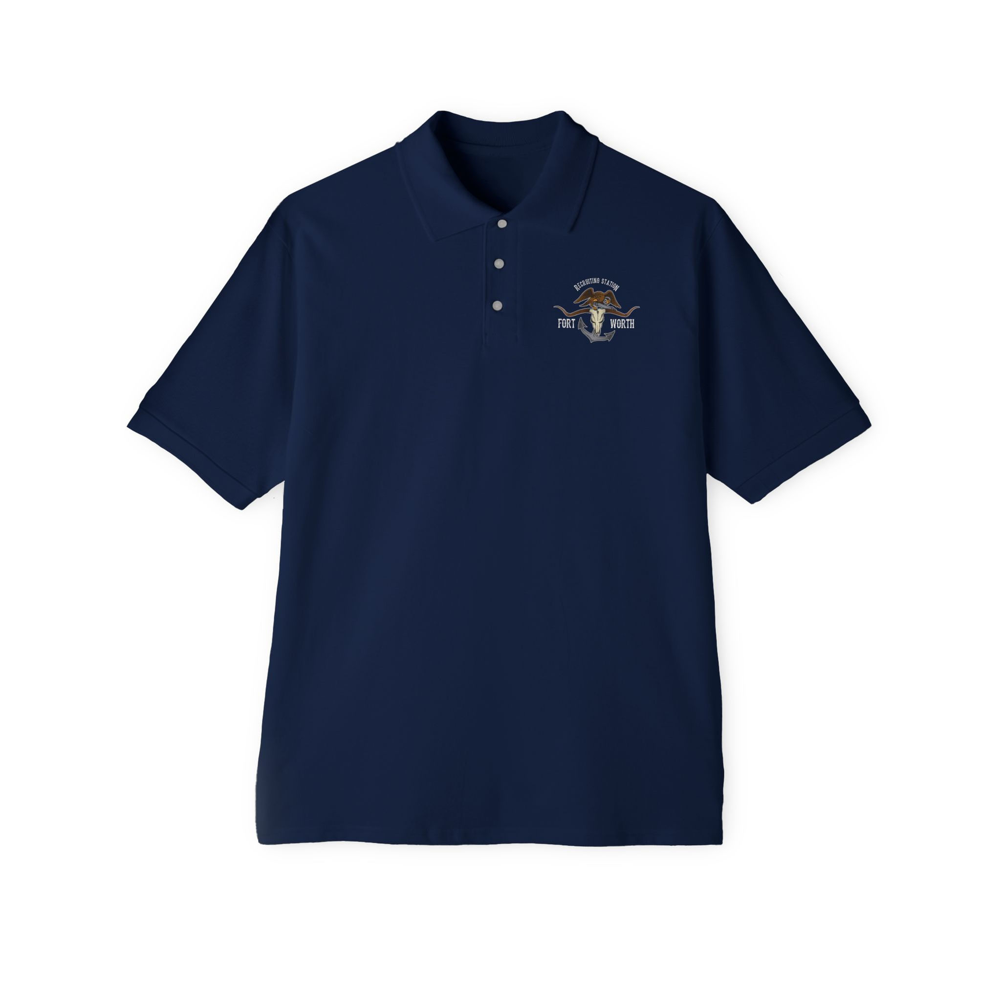 RS FORT WORTH (Recruiting Station Fort Worth), USMC, Men's Piqué Polo