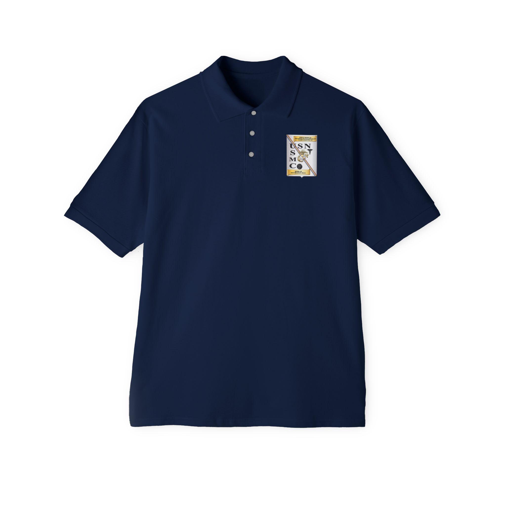 FMTB-E (Field Medical Training Battalion - East), USMC, Men's Piqué Polo