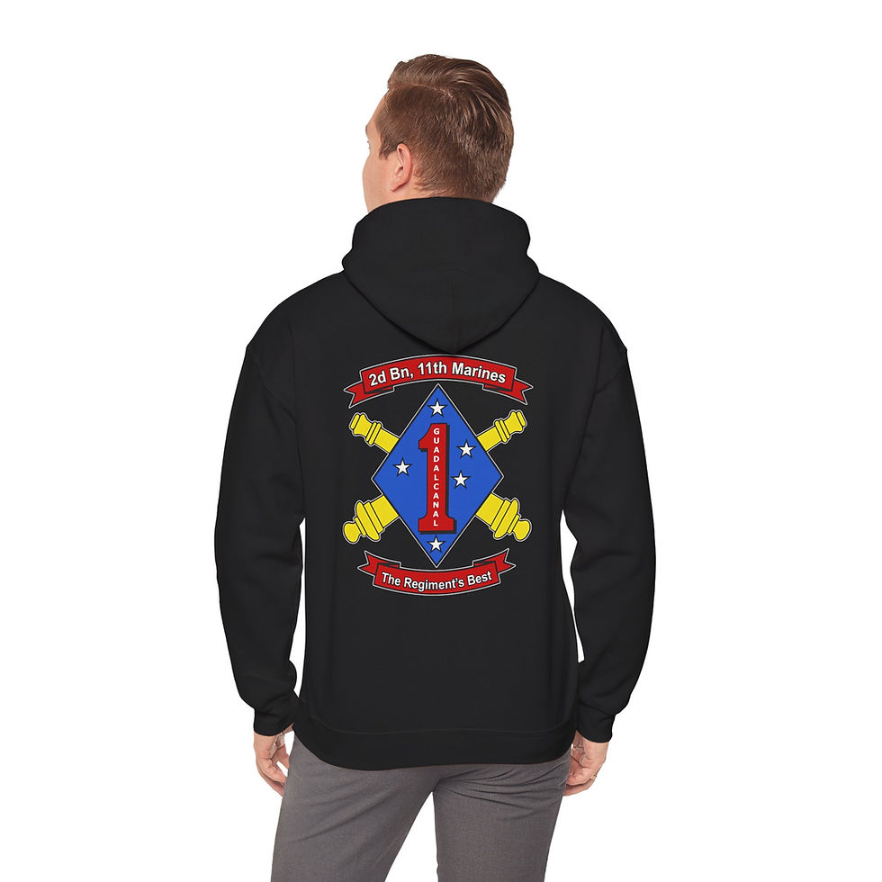 Thumbnail: 2/11 (2D BATTALION 11TH MAR/2D BN 11TH MAR), 1ST MAR DIV, MARINE CORPS HOODIE