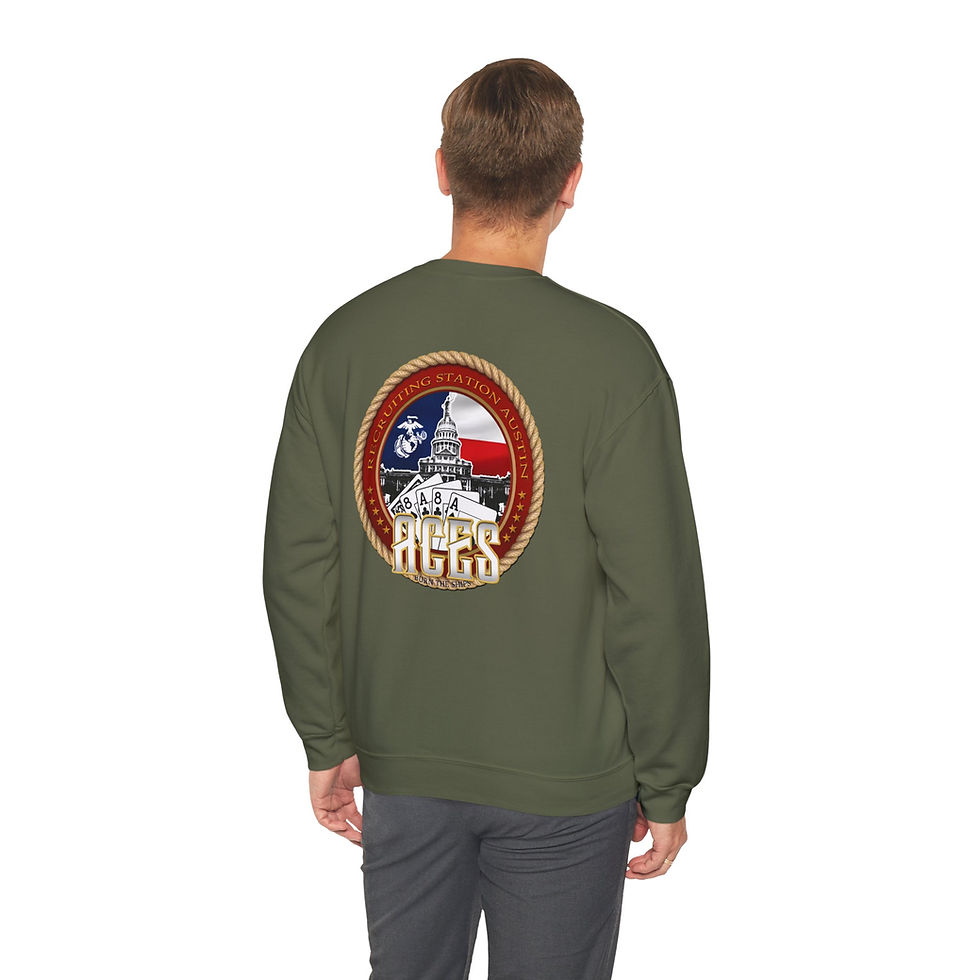 Thumbnail: RS AUSTIN (Recruiting Station Austin), USMC, Marine Corps Sweater