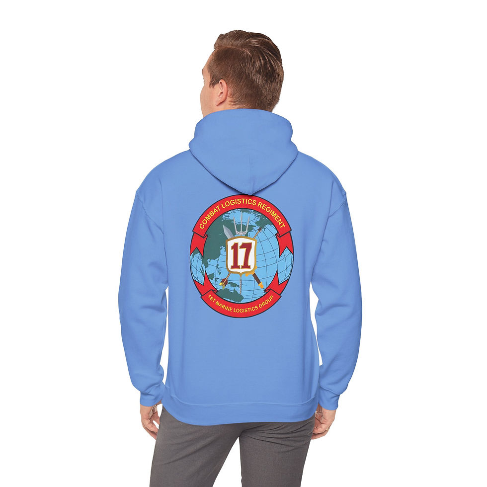 Thumbnail: CLR-17 (COMBAT LOGISTICS REGIMENT 17), 1ST MLG, MARINE CORPS HOODIE