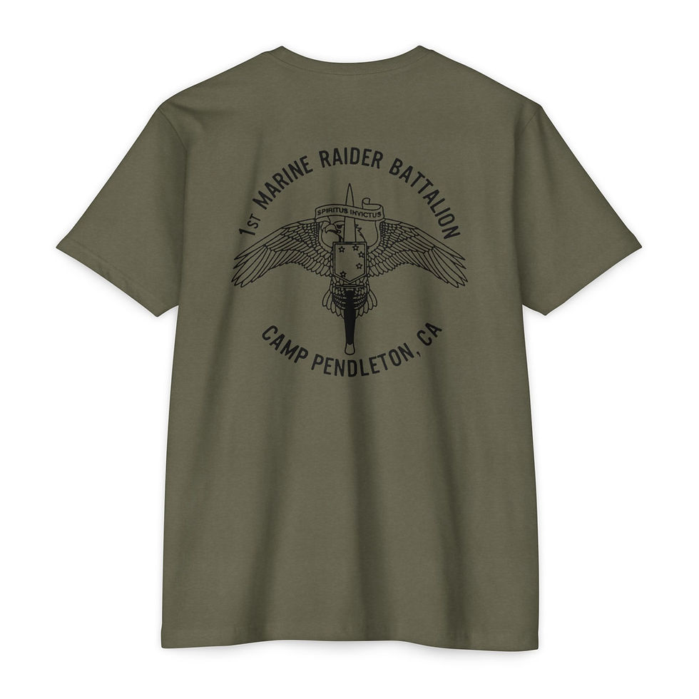 Thumbnail: 1ST MRB (1st Marine Raider Battalion Tac), MARSOC, Marine Corps T-Shirt