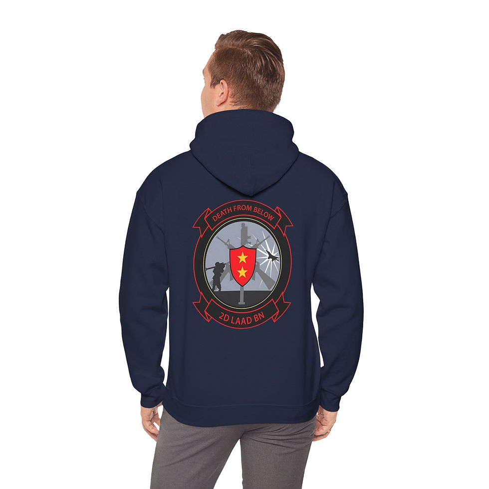 Thumbnail: 2D LAAD BN (2D LOW ALTITUDE AIR DEFENSE BATTALION), 2ND MAW, MARINE CORPS HOODIE