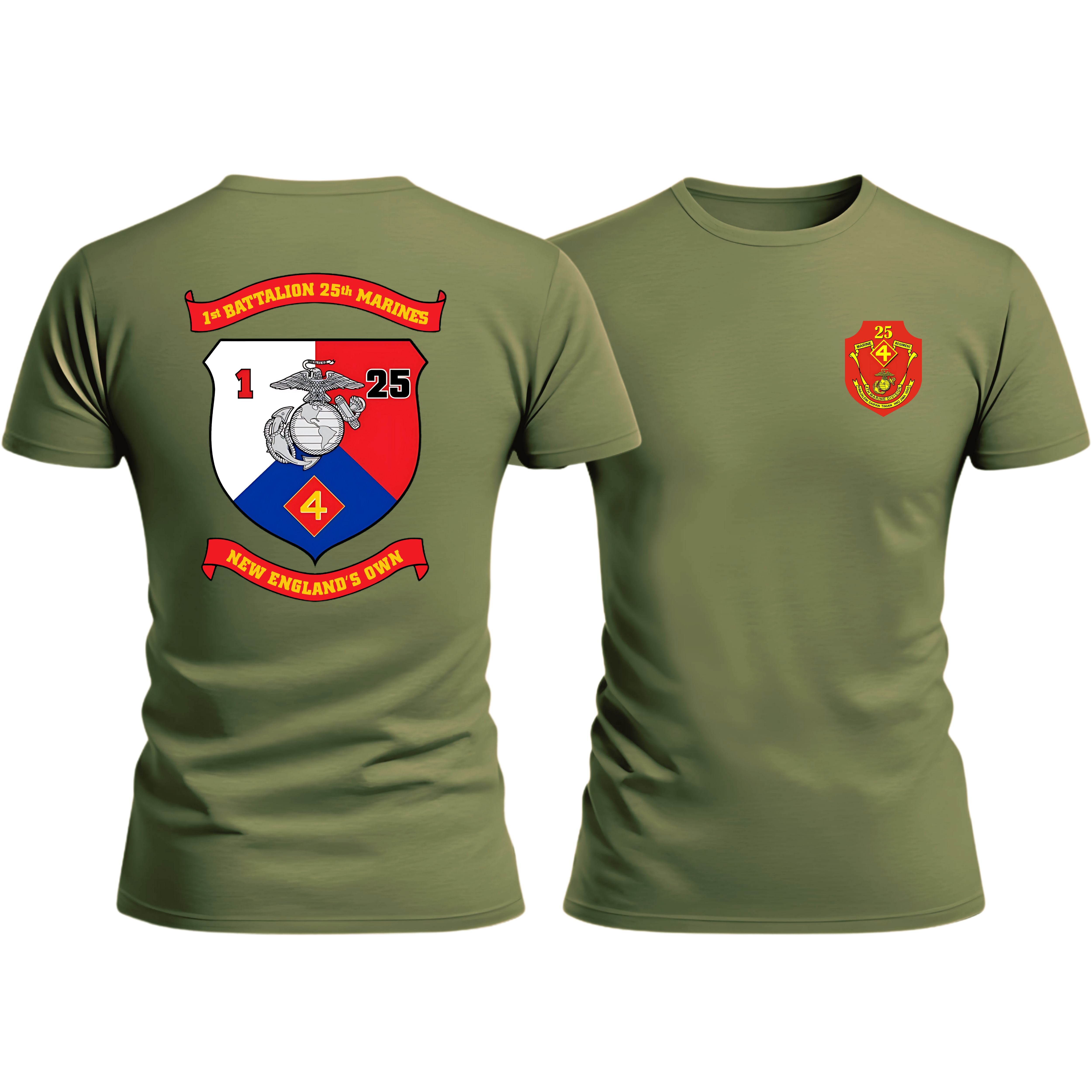 1/25, 25TH MAR REG, Marine Corps T-Shirt