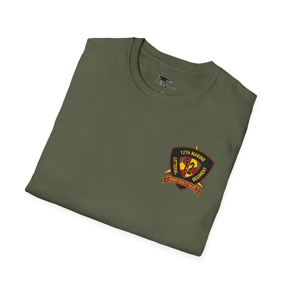 Thumbnail: 12TH LAAB (12th Littoral Anti-Air Battalion), 12TH MLR, Marine Corps T-Shirt 