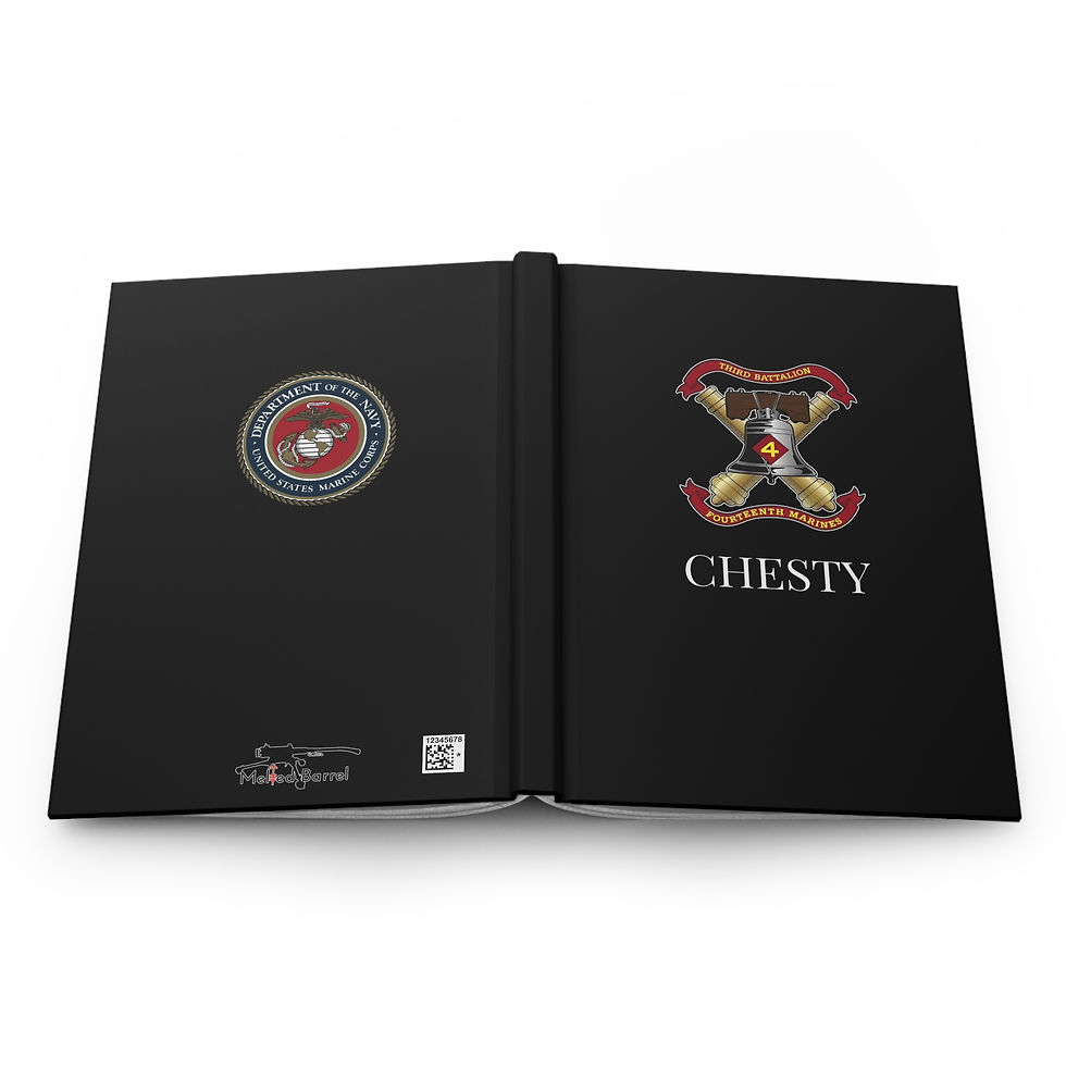 Thumbnail: 3/14 (3d Battalion 14th Marines) Personalizable Hardcover Journal Matte