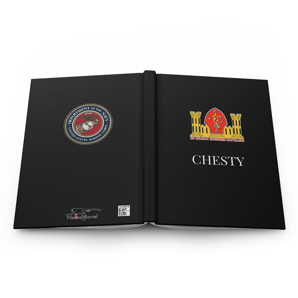 Thumbnail: 2D CEB (2d Combat Engineer Battalion), Personalizable Hardcover Journal Matte
