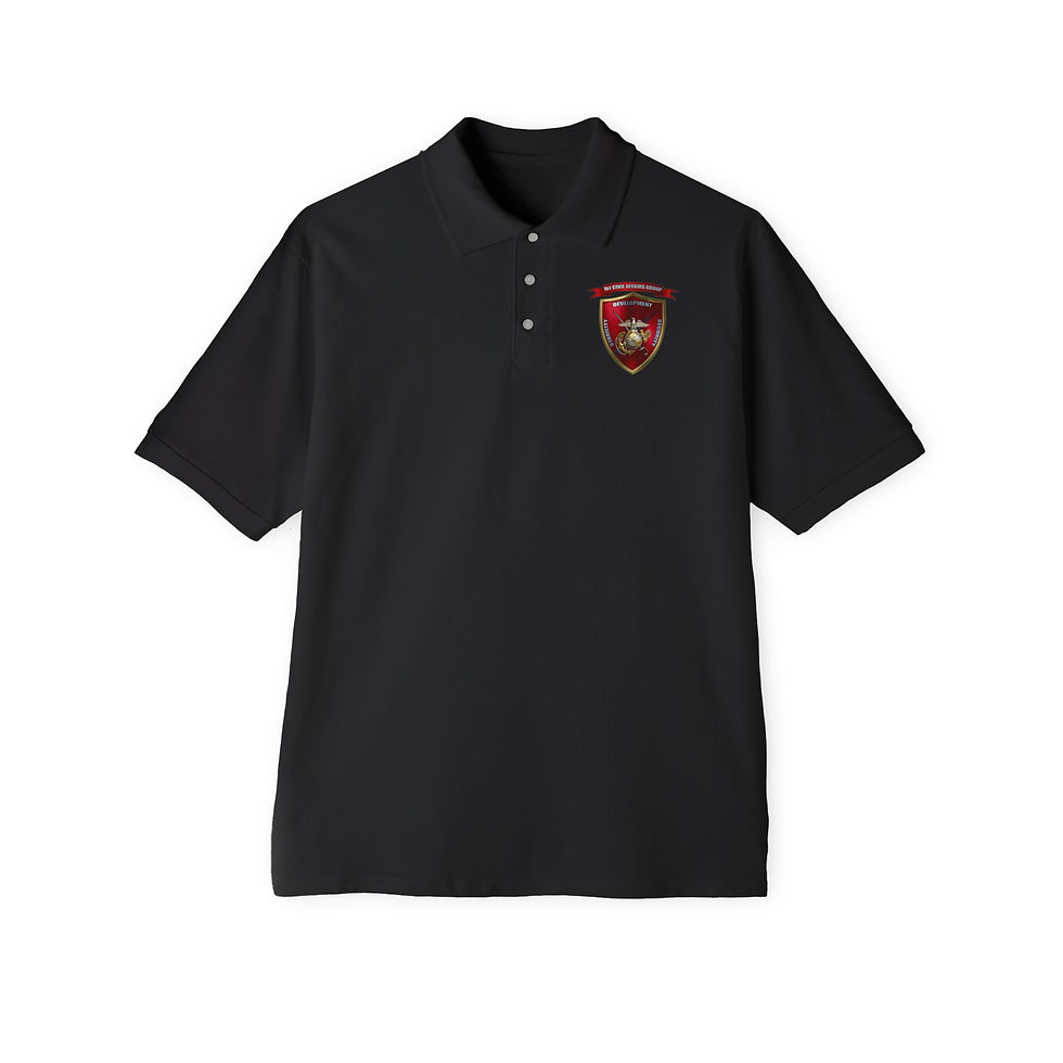 1ST CAG (1st Civil Affairs Group), USMC, Men's Piqué Polo
