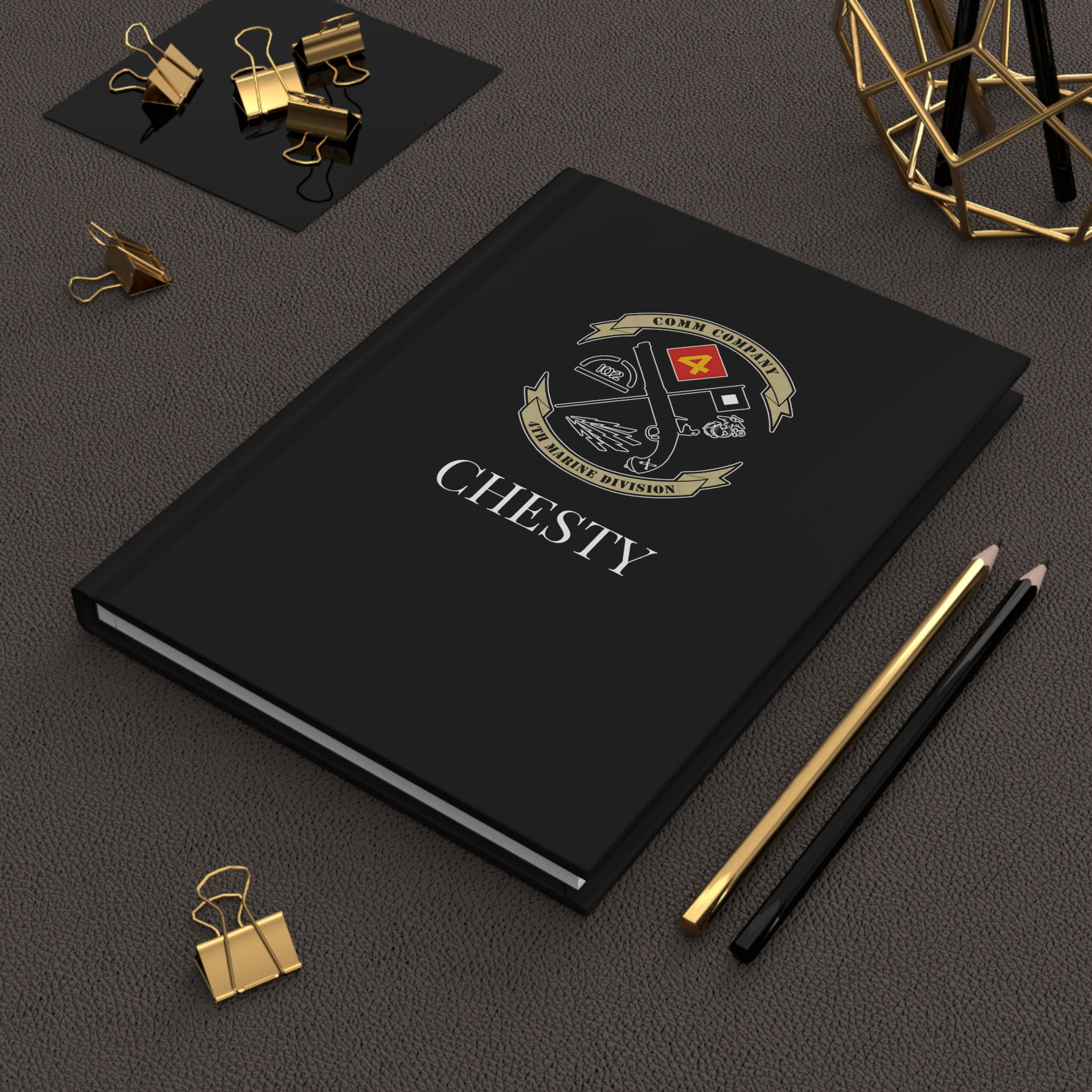 COMMUNICATIONS CO 14TH MARINE REGIMENT Personalizable Hardcover Journal Matte