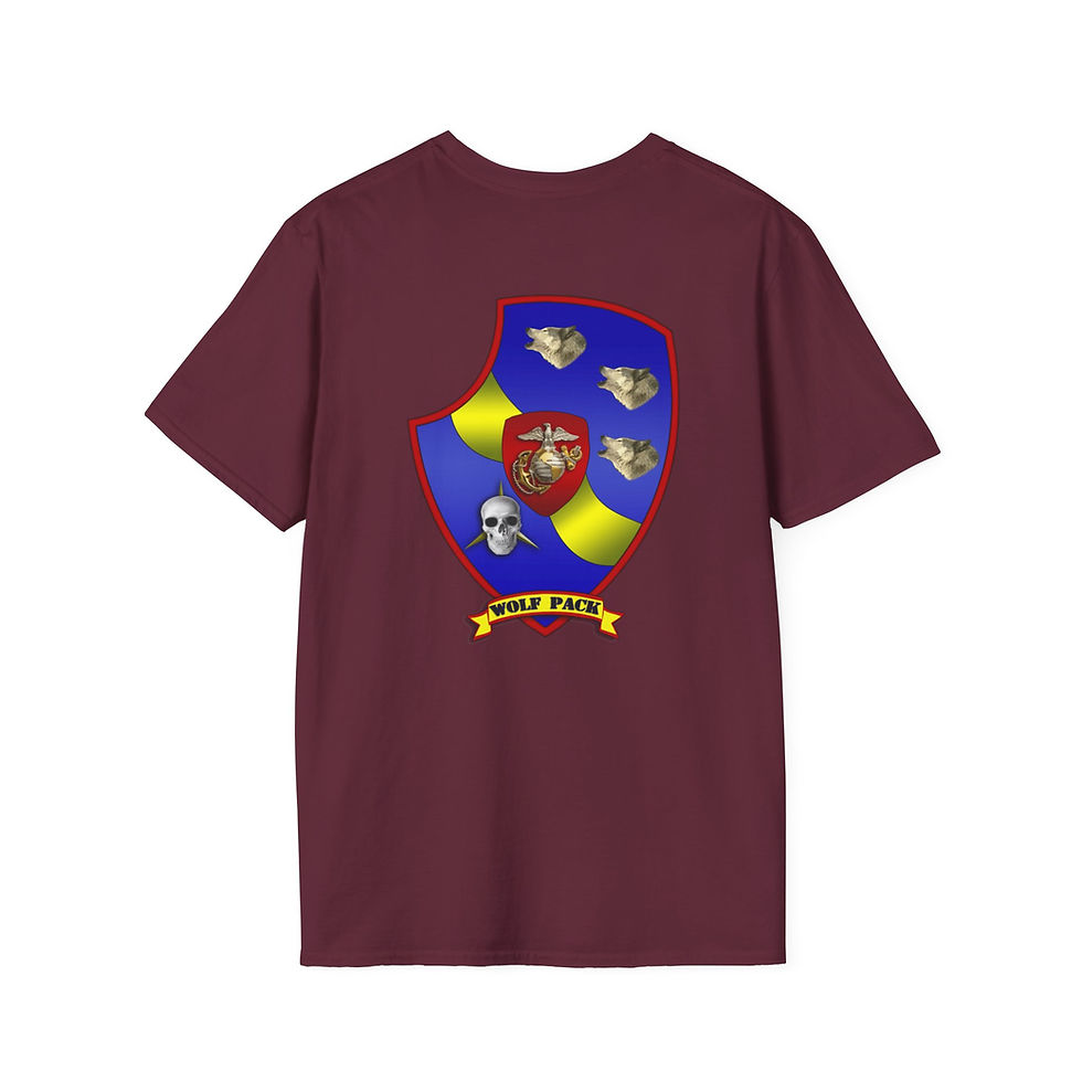 Thumbnail: 3d LAR BN, 1st Mar Div, Marine Corps T-Shirt 