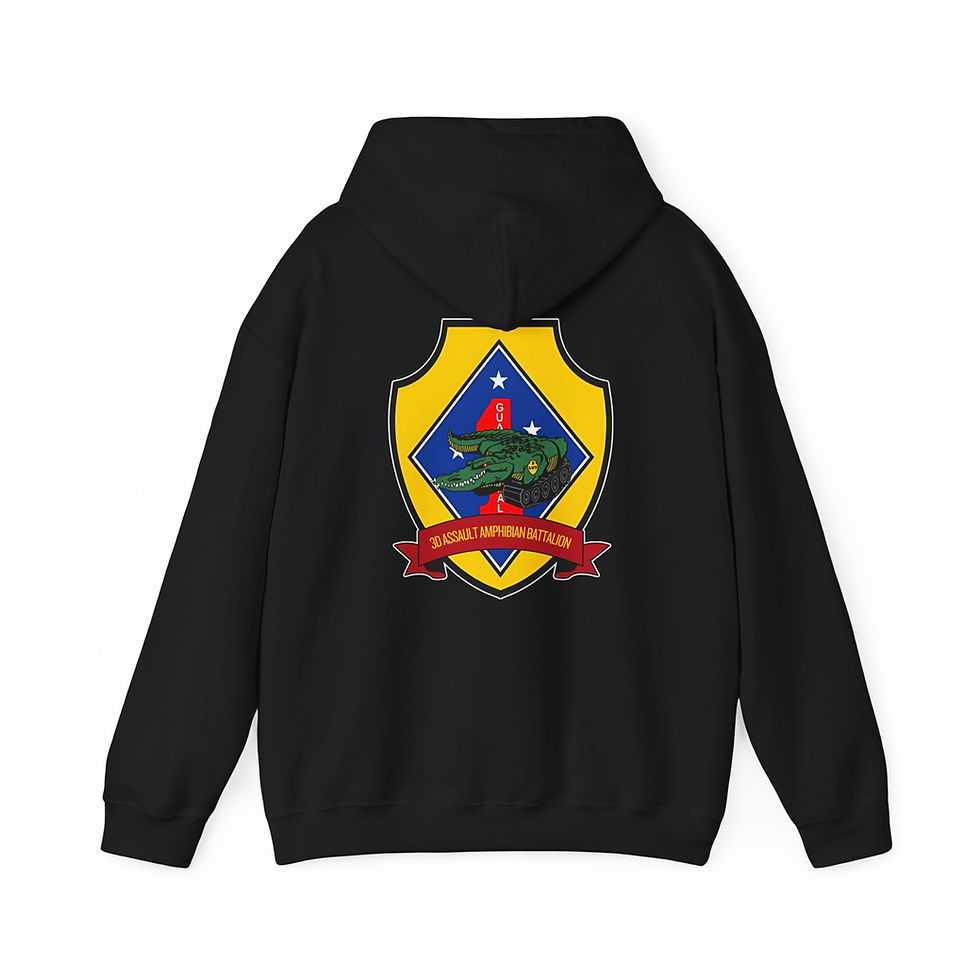 Thumbnail: 3D AA BN (3d Assault Amphibian Battalion), 1ST MAR DIV, Marine Corps Hoodie