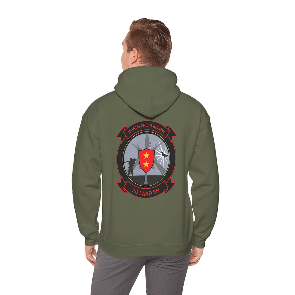 Thumbnail: 2D LAAD BN (2D LOW ALTITUDE AIR DEFENSE BATTALION), 2ND MAW, MARINE CORPS HOODIE