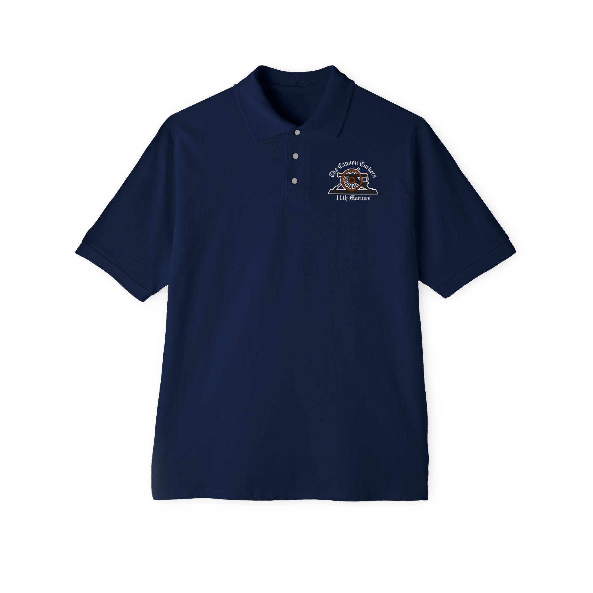 11TH MAR REG (11th Marine Regiment/11th Marines Alt), USMC, Men's Piqué Polo