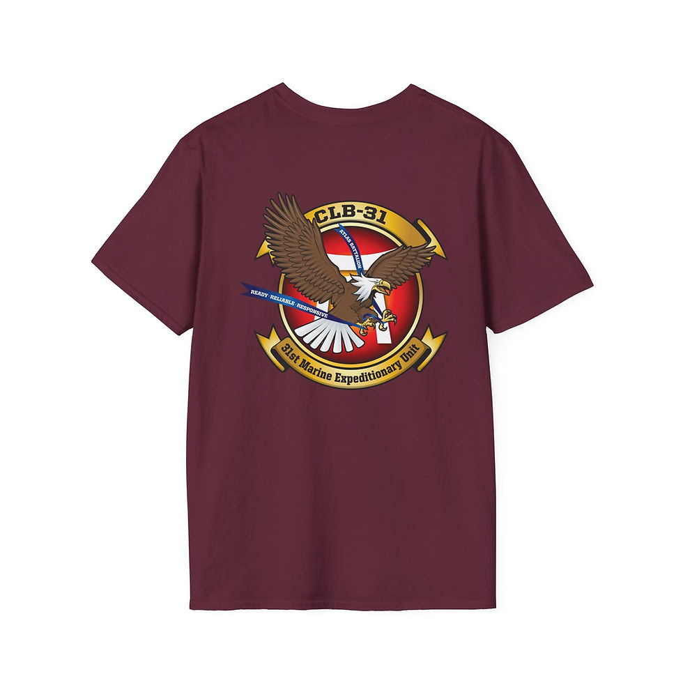 Thumbnail: CLB-31 (COMBAT LOGISTICS BATTALION 31), 31ST MEU, Marine Corps T-Shirt 