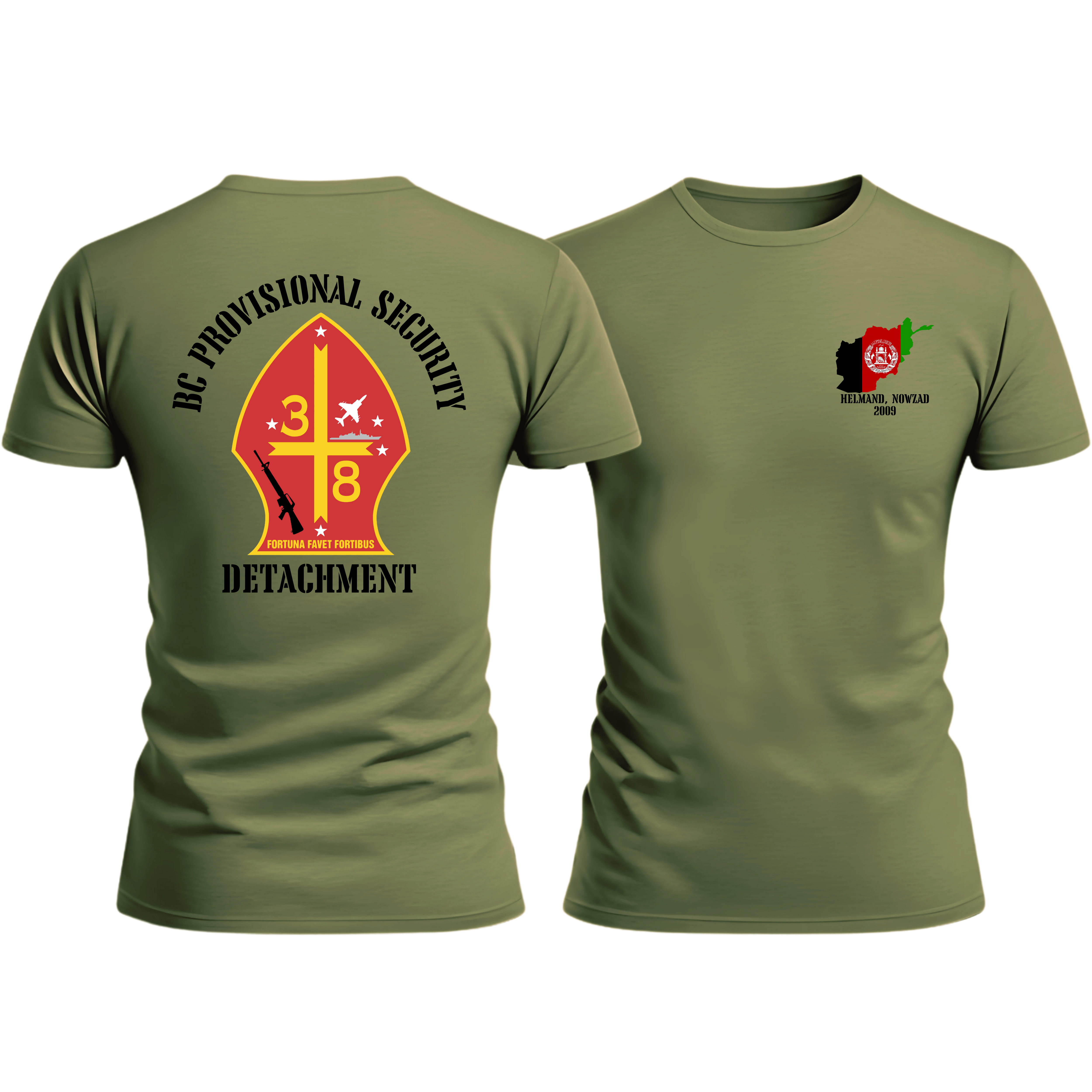 3/8 HELMAND, NOWZAD 2009 AFGHANISTAN (BC PSD) USMC T-Shirt