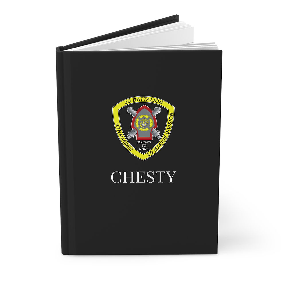 Thumbnail: 2/10 (2d Battalion 10th Marines) Personalizable Hardcover Journal Matte