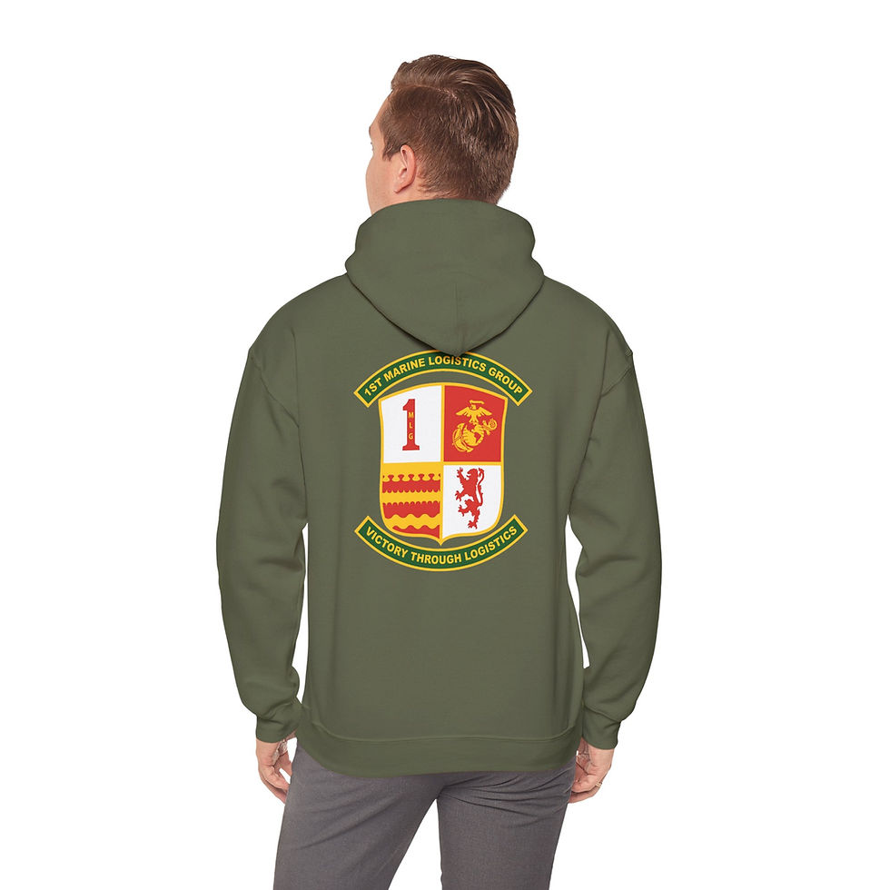 Thumbnail: 1ST MLG (1ST MARINE LOGISTICS GROUP), I MEF, MARINE CORPS HOODIE