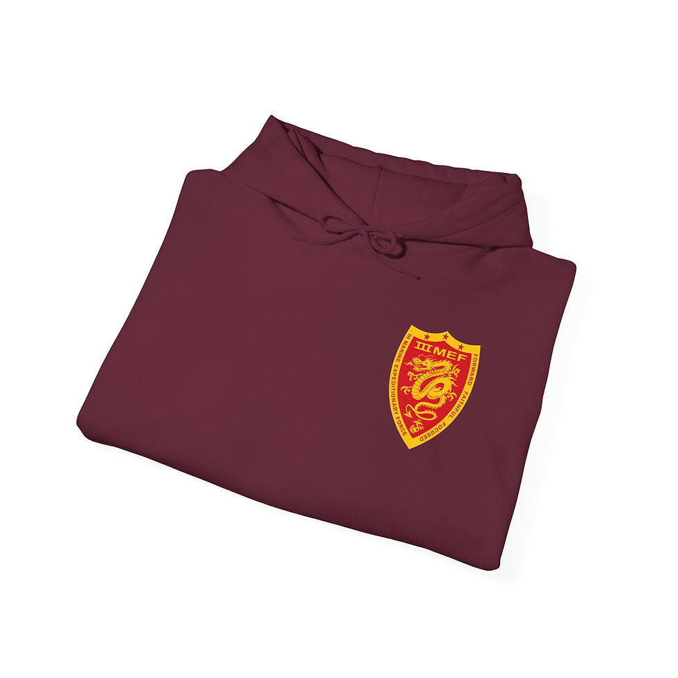 Thumbnail: 1/12 (1st Battalion 12th Mar/1st Bn 12th Mar), III MEF, Marine Corps Hoodie