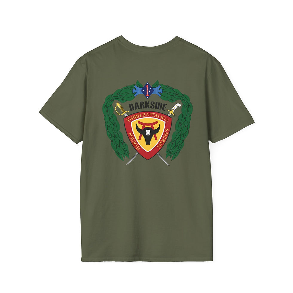 Thumbnail: 3/4 (3d Battalion 4th Marines "DARKSIDE"), 1st Mar Div, Marine Corps T-Shirt