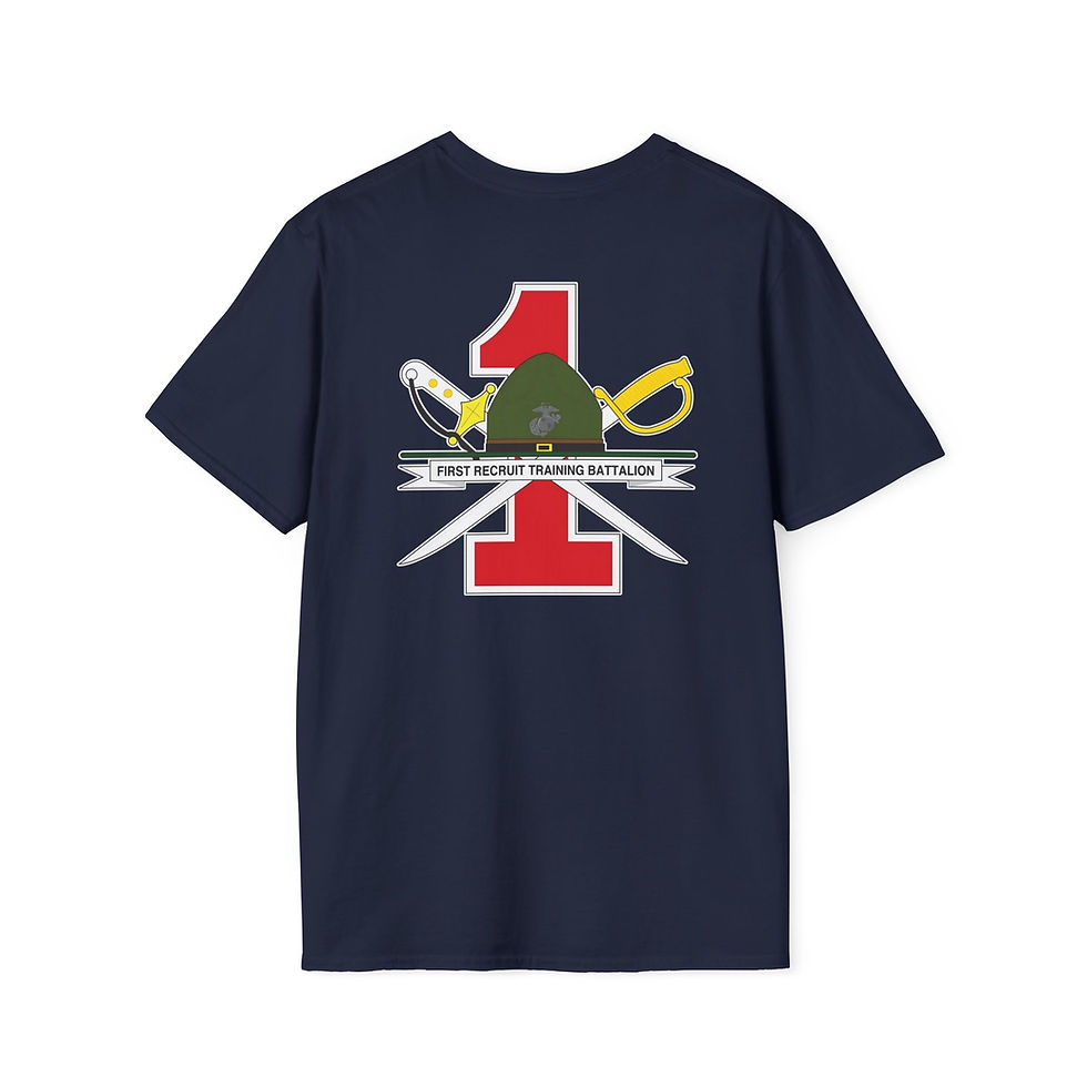 Thumbnail: 1ST RECRUIT TRAINING BATTALION (RTB 1), RECRUIT TRNG REG, Marine Corps T-Shirt