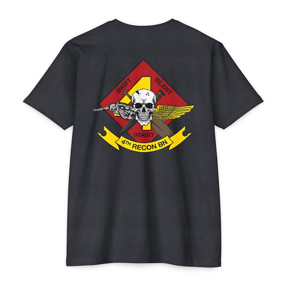 Thumbnail: 4TH RECON BN (4th Reconnaissance Battalion), MARFORRES/MFR, Marine Corps T-Shirt